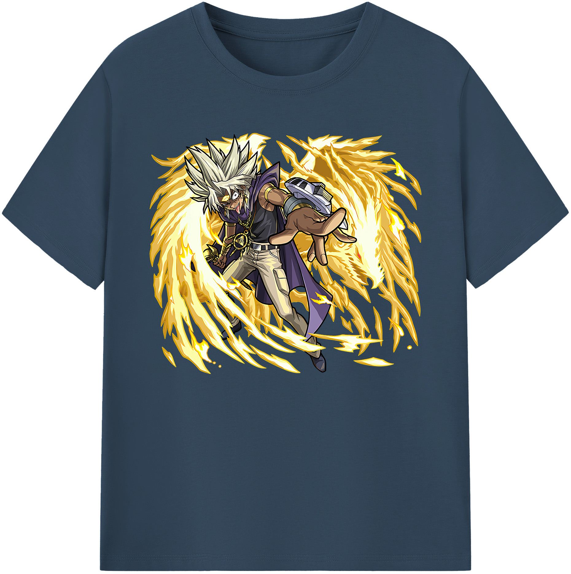 （画像用） 遊☆戯☆王 Yu-Gi-Oh! 綿100％ メンズ半袖Tシャツ｜肌触りやわらか＆通気性