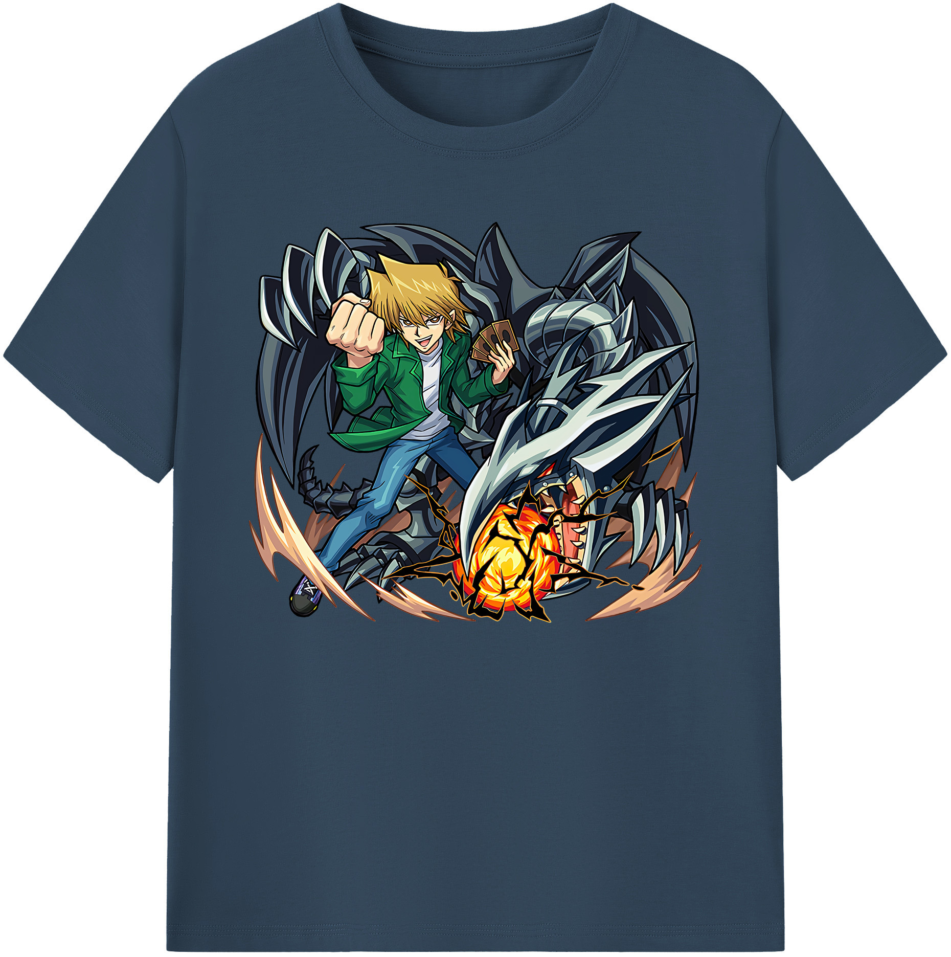 （画像用） 遊☆戯☆王 Yu-Gi-Oh! 綿100％ メンズ半袖Tシャツ｜肌触りやわらか＆通気性