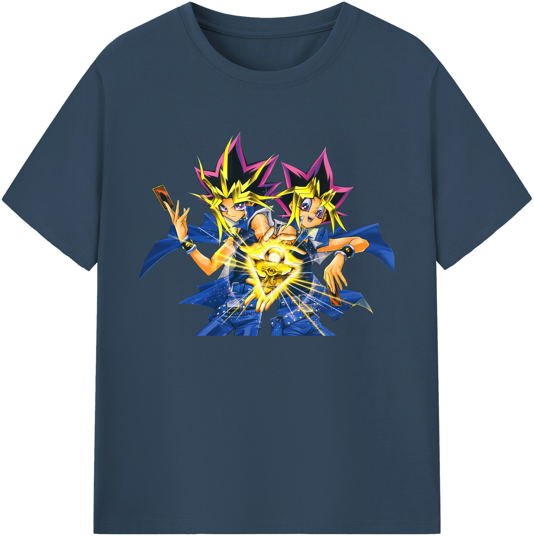 （画像用） 遊☆戯☆王 Yu-Gi-Oh! 綿100％ メンズ半袖Tシャツ｜肌触りやわらか＆通気性
