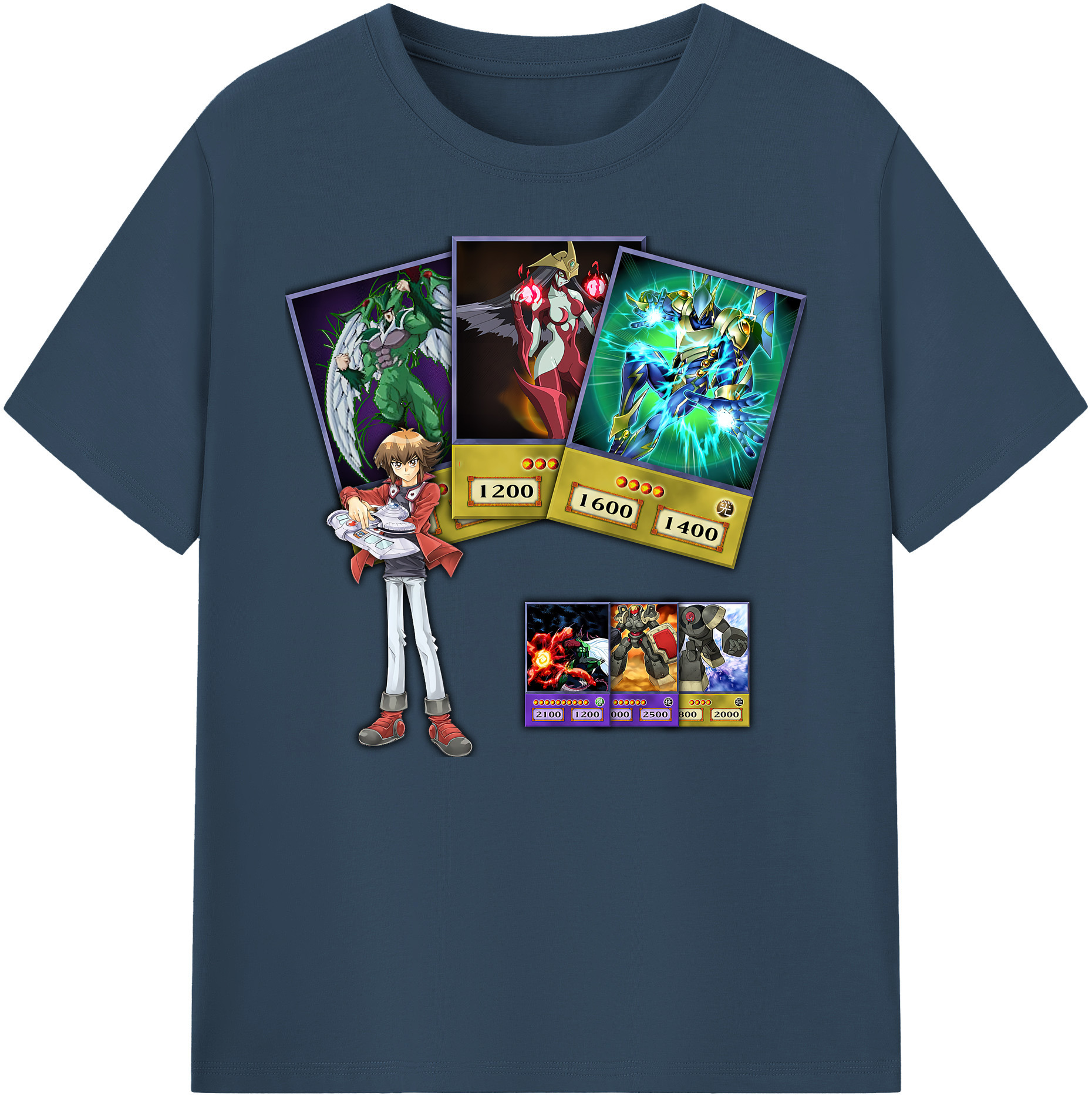 （画像用） 遊☆戯☆王 Yu-Gi-Oh! 綿100％ メンズ半袖Tシャツ｜肌触りやわらか＆通気性