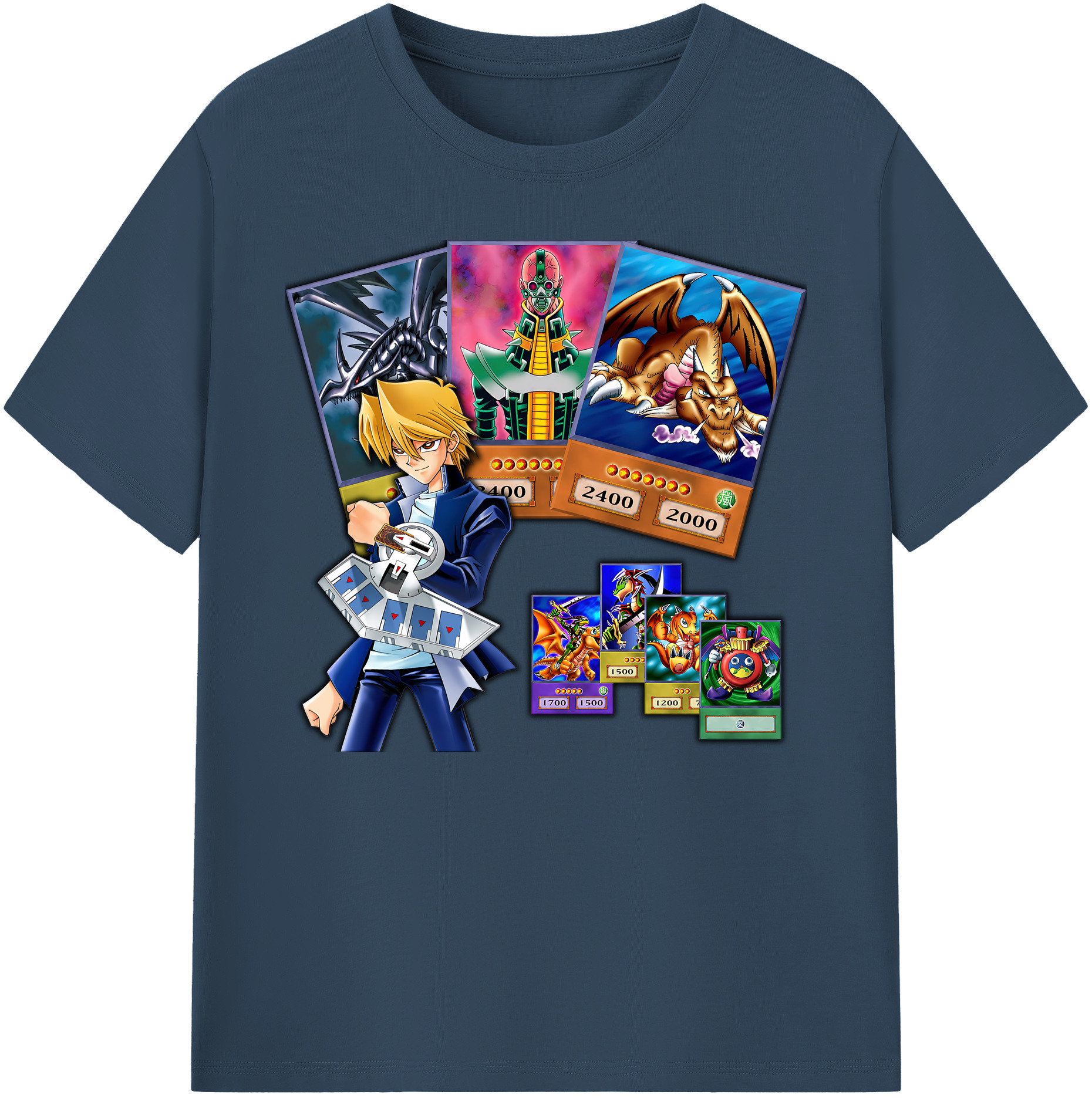 （画像用） 遊☆戯☆王 Yu-Gi-Oh! 綿100％ メンズ半袖Tシャツ｜肌触りやわらか＆通気性