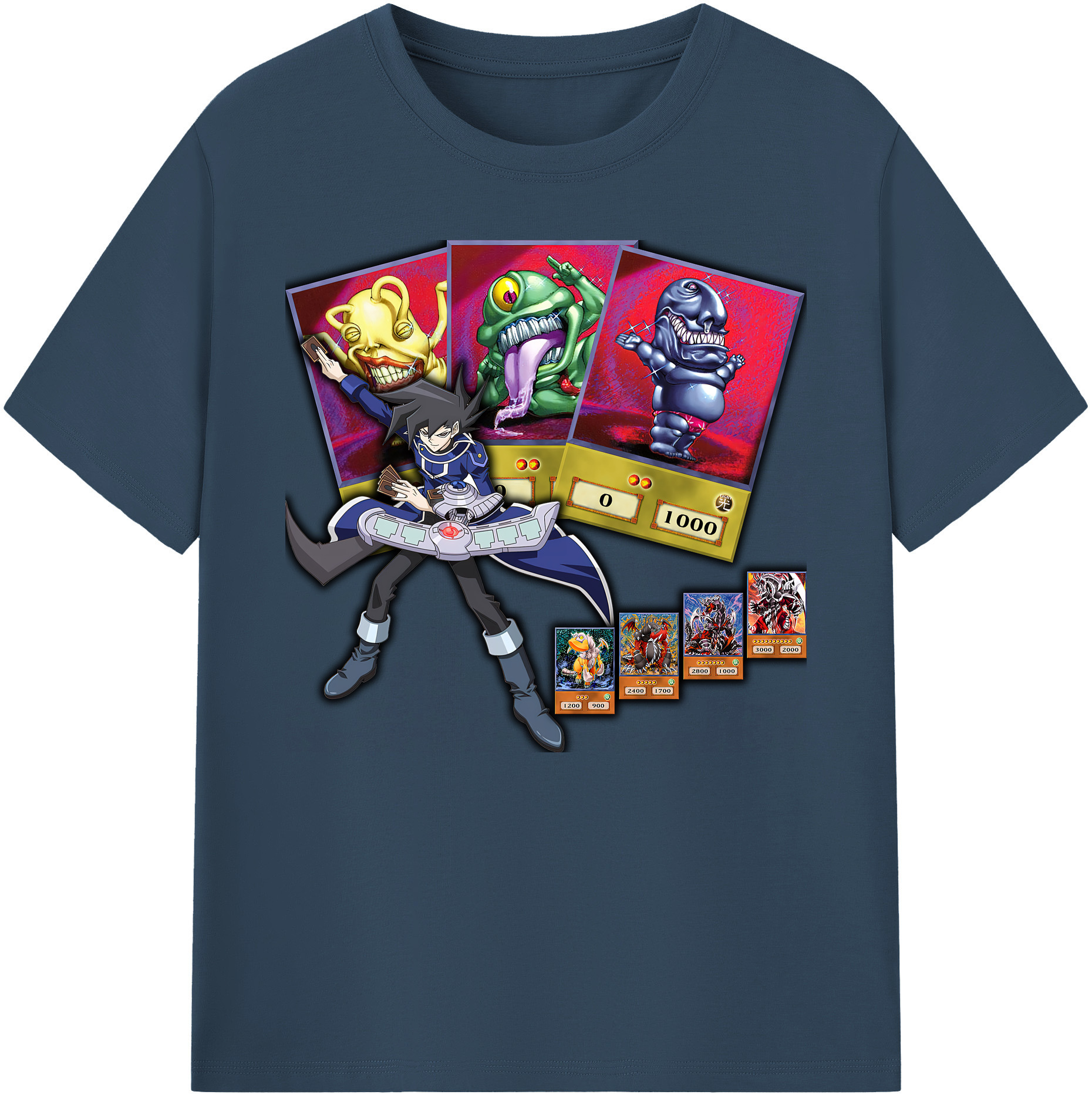 （画像用） 遊☆戯☆王 Yu-Gi-Oh! 綿100％ メンズ半袖Tシャツ｜肌触りやわらか＆通気性