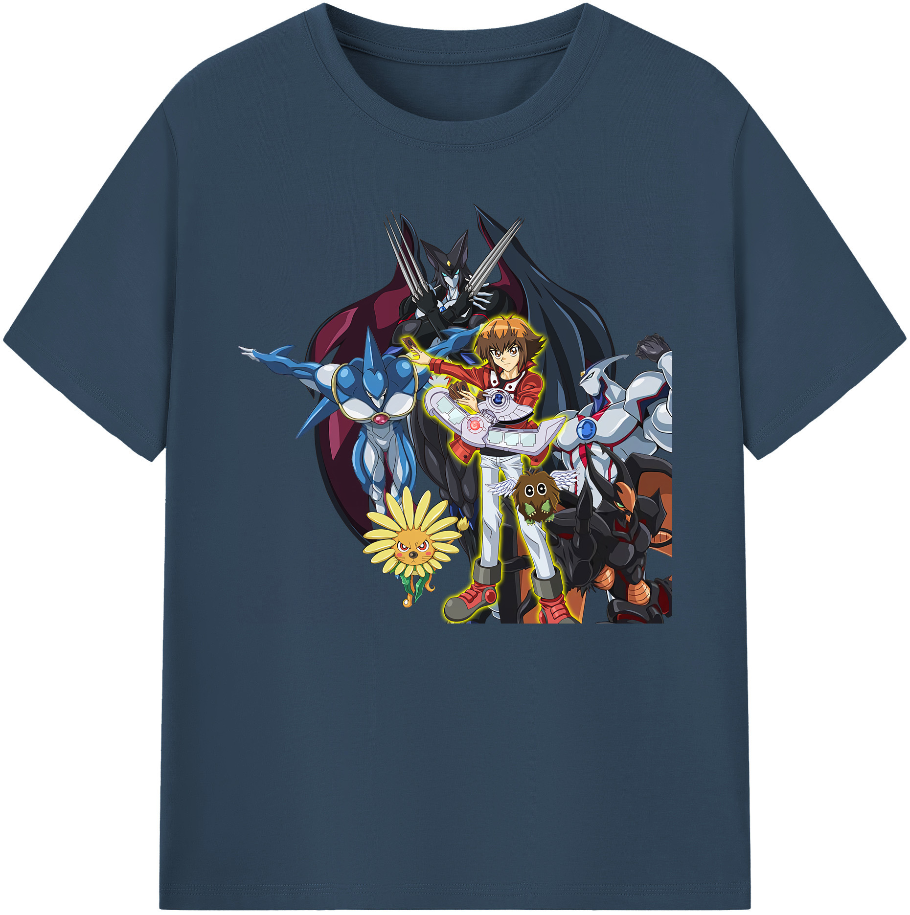 （画像用） 遊☆戯☆王 Yu-Gi-Oh! 綿100％ メンズ半袖Tシャツ｜肌触りやわらか＆通気性