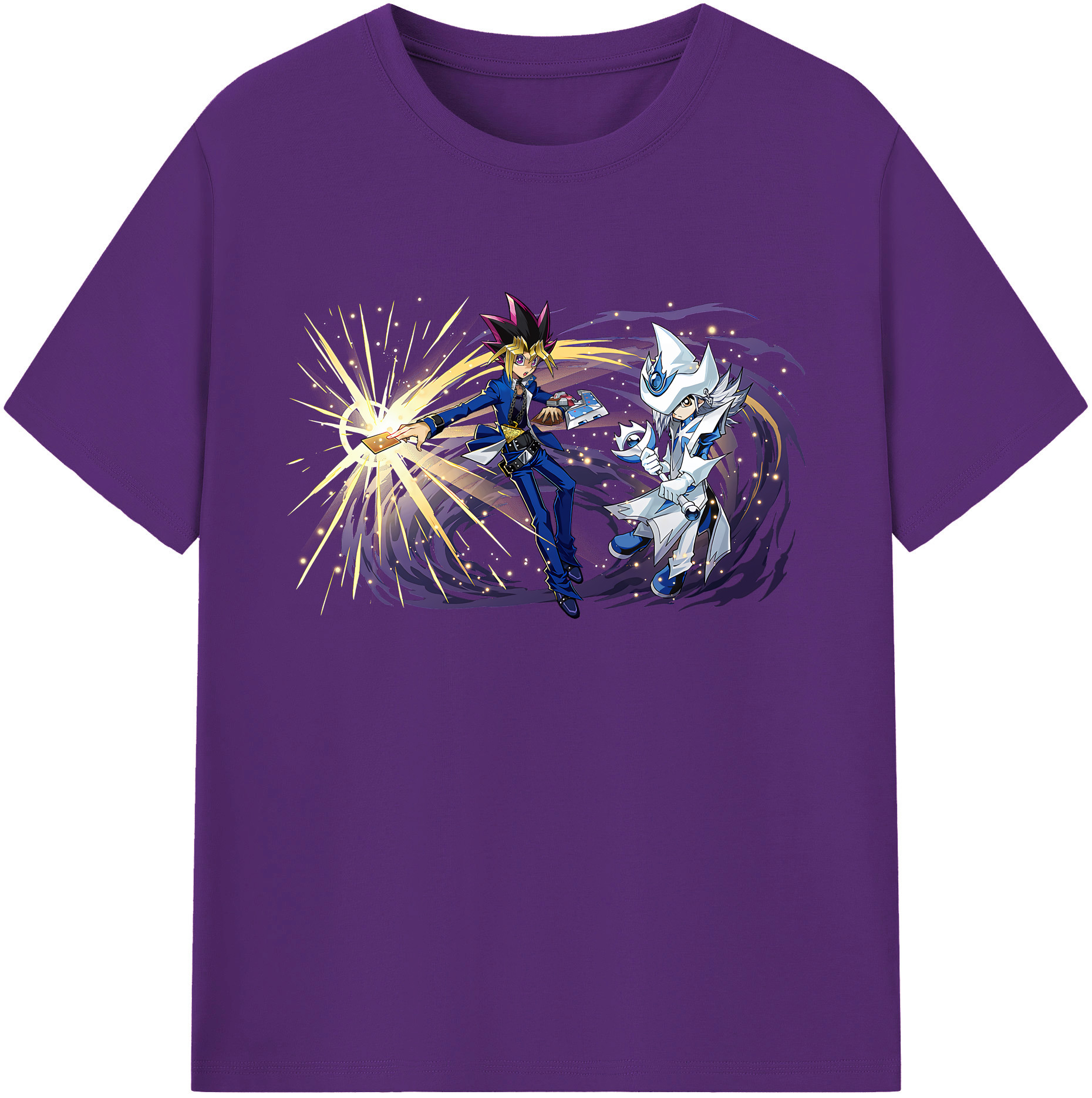 （画像用） 遊☆戯☆王 Yu-Gi-Oh! 綿100％ メンズ半袖Tシャツ｜肌触りやわらか＆通気性