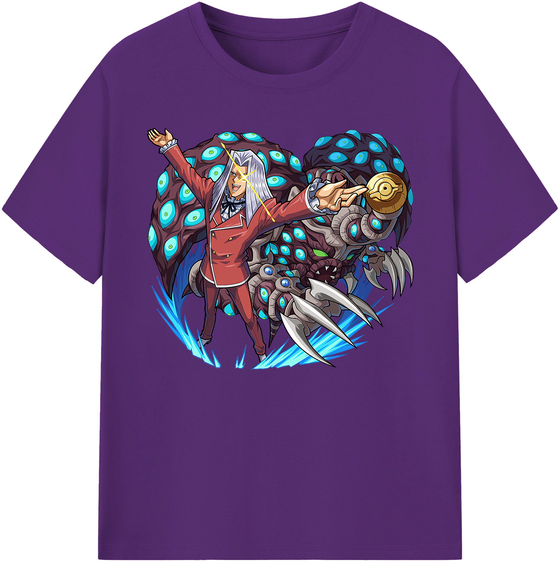 （画像用） 遊☆戯☆王 Yu-Gi-Oh! 綿100％ メンズ半袖Tシャツ｜肌触りやわらか＆通気性