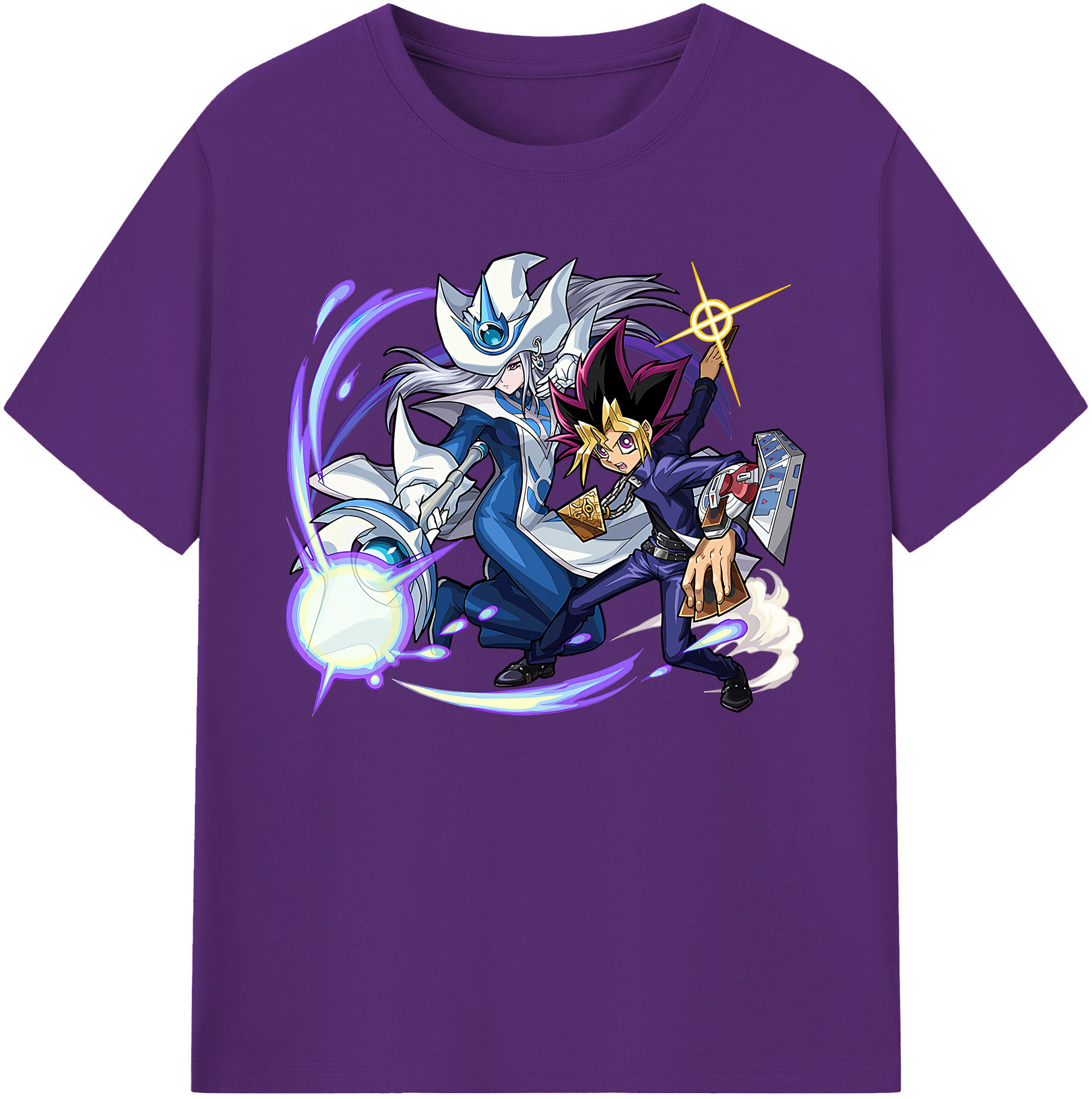 （画像用） 遊☆戯☆王 Yu-Gi-Oh! 綿100％ メンズ半袖Tシャツ｜肌触りやわらか＆通気性