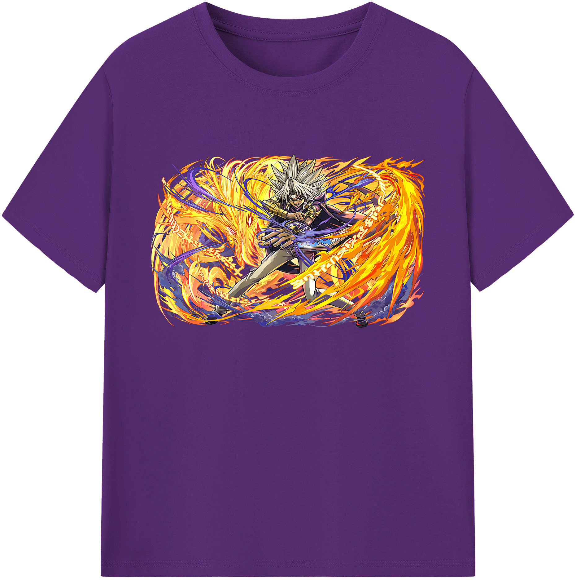 （画像用） 遊☆戯☆王 Yu-Gi-Oh! 綿100％ メンズ半袖Tシャツ｜肌触りやわらか＆通気性