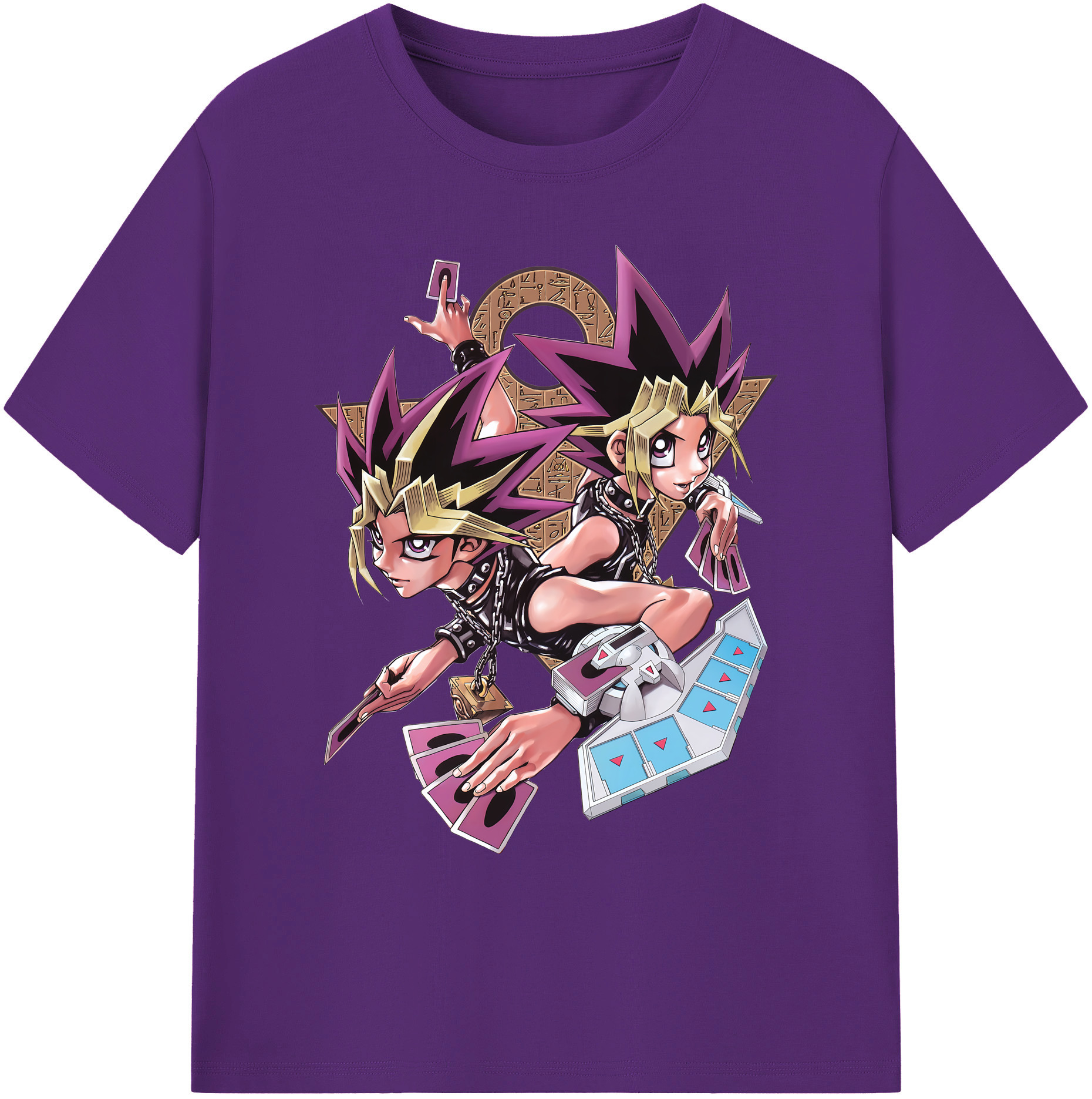 （画像用） 遊☆戯☆王 Yu-Gi-Oh! 綿100％ メンズ半袖Tシャツ｜肌触りやわらか＆通気性
