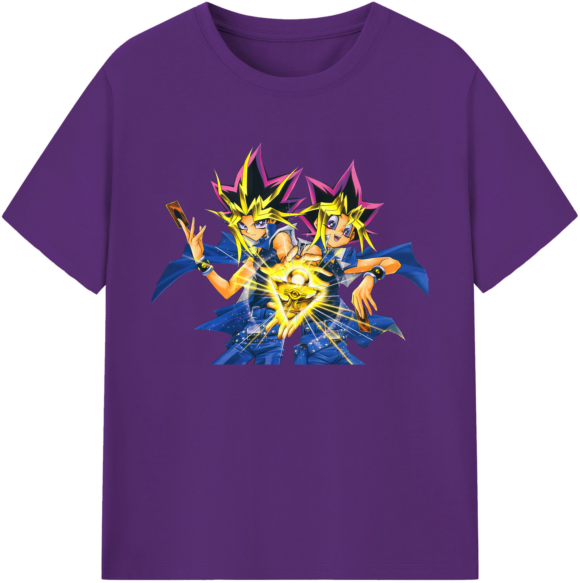 （画像用） 遊☆戯☆王 Yu-Gi-Oh! 綿100％ メンズ半袖Tシャツ｜肌触りやわらか＆通気性