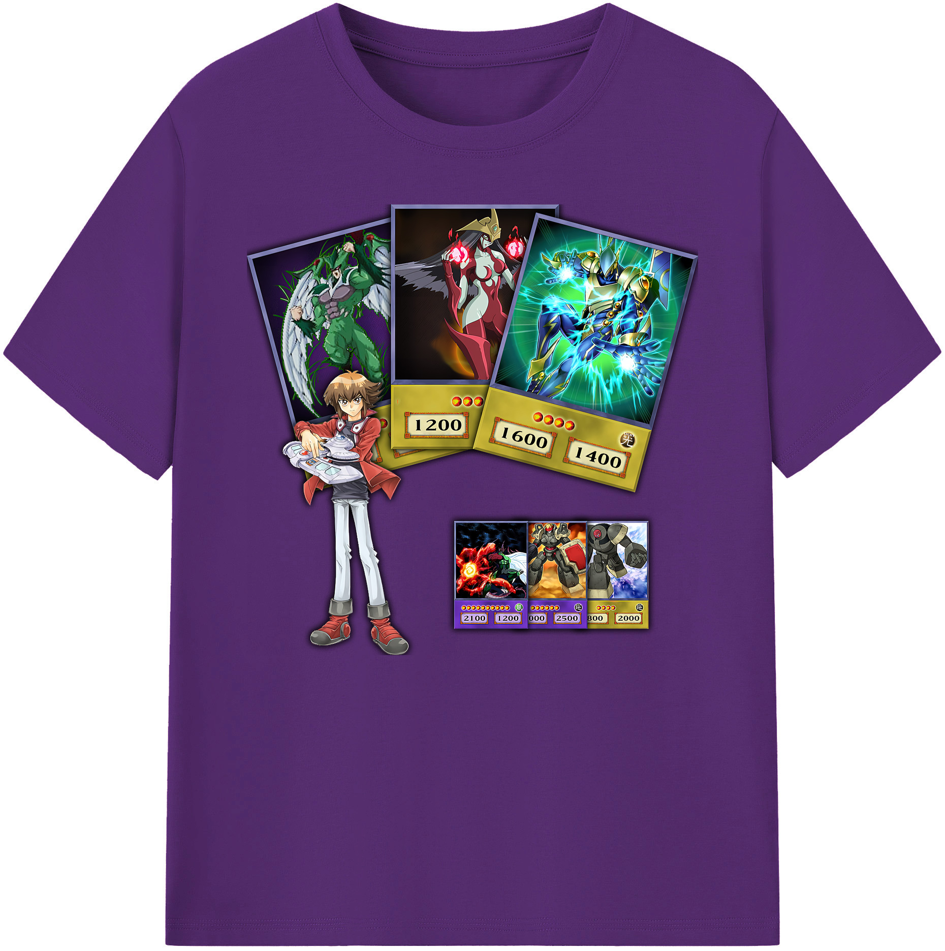（画像用） 遊☆戯☆王 Yu-Gi-Oh! 綿100％ メンズ半袖Tシャツ｜肌触りやわらか＆通気性