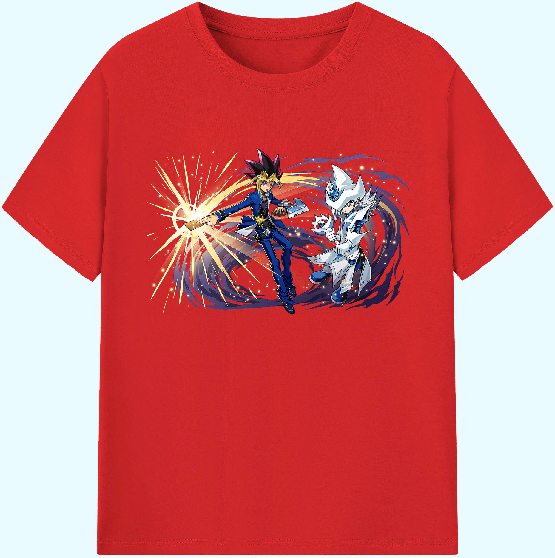 （画像用） 遊☆戯☆王 Yu-Gi-Oh! 綿100％ メンズ半袖Tシャツ｜肌触りやわらか＆通気性