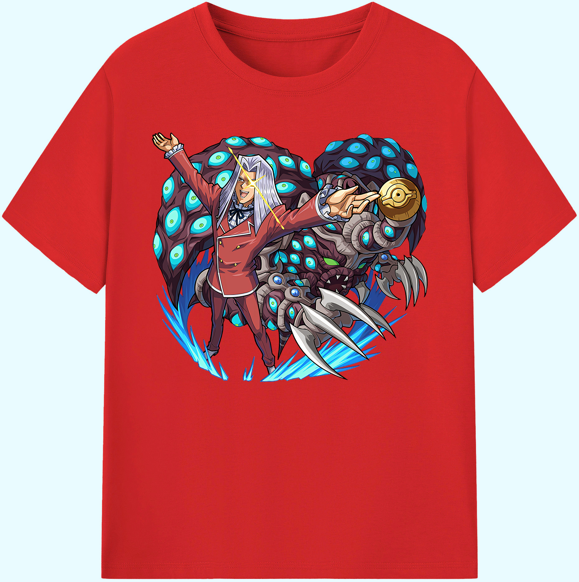 （画像用） 遊☆戯☆王 Yu-Gi-Oh! 綿100％ メンズ半袖Tシャツ｜肌触りやわらか＆通気性