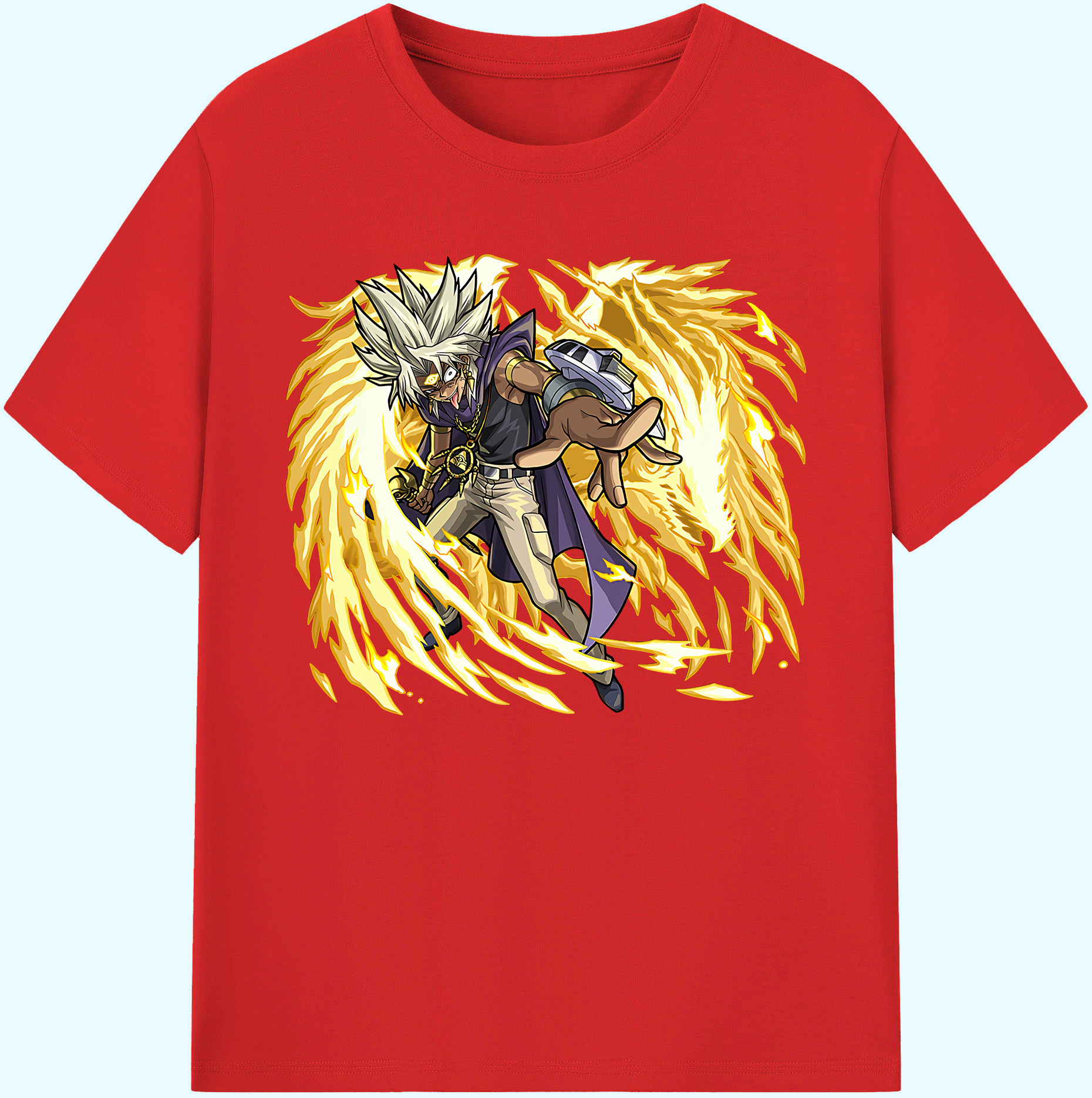 （画像用） 遊☆戯☆王 Yu-Gi-Oh! 綿100％ メンズ半袖Tシャツ｜肌触りやわらか＆通気性