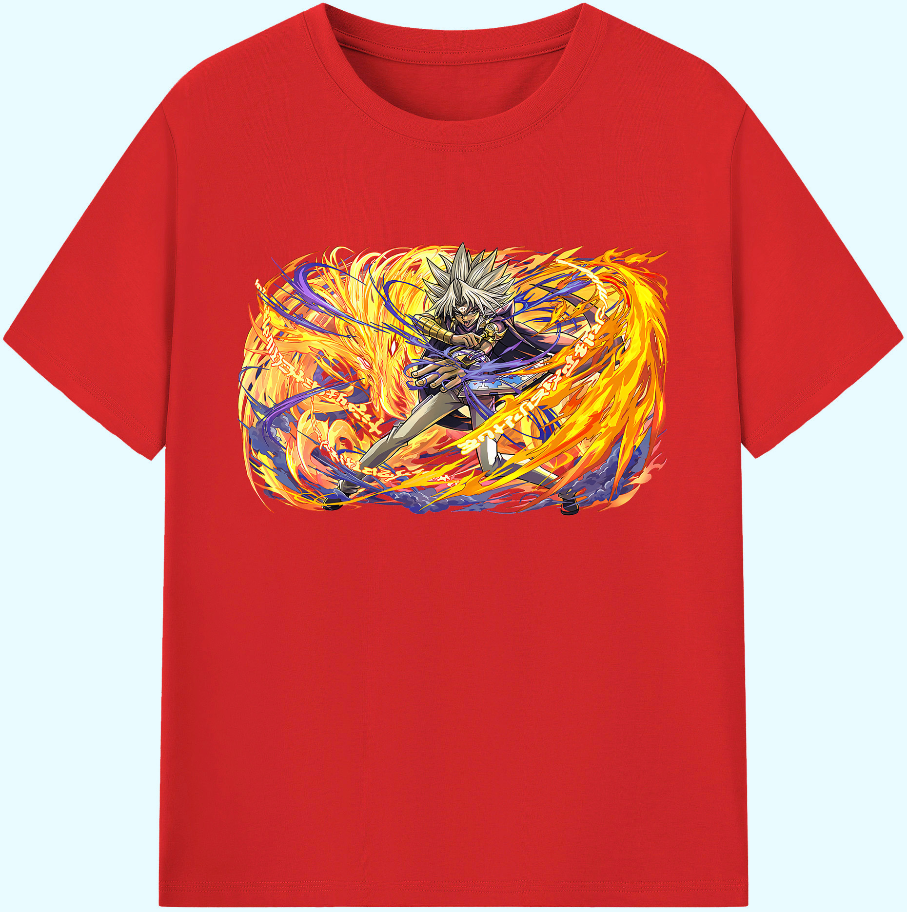 （画像用） 遊☆戯☆王 Yu-Gi-Oh! 綿100％ メンズ半袖Tシャツ｜肌触りやわらか＆通気性