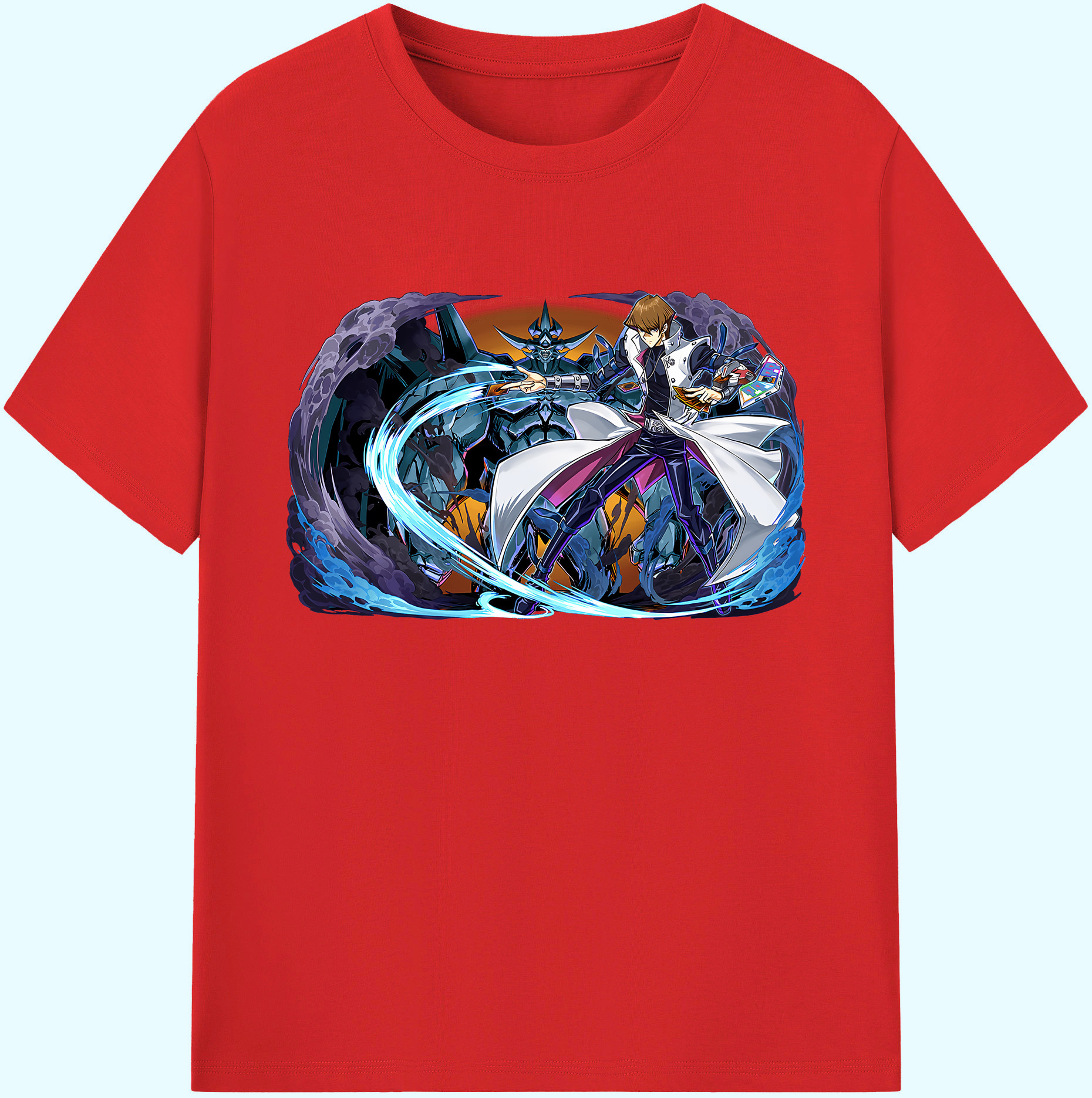 （画像用） 遊☆戯☆王 Yu-Gi-Oh! 綿100％ メンズ半袖Tシャツ｜肌触りやわらか＆通気性