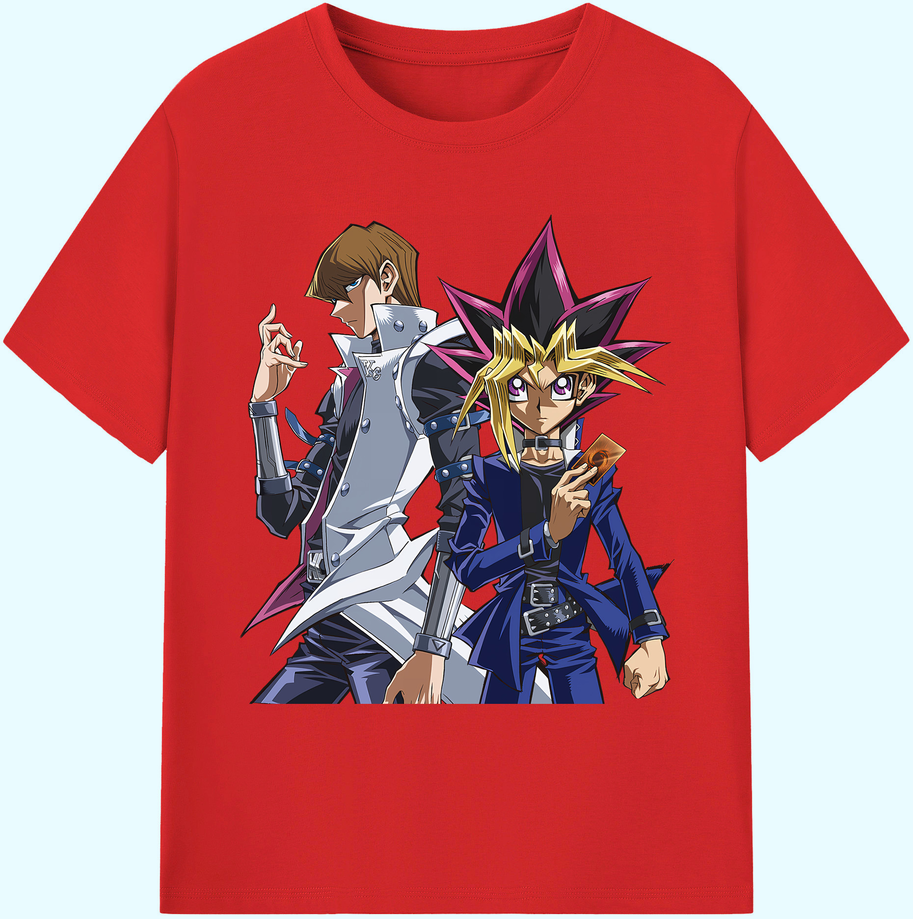 （画像用） 遊☆戯☆王 Yu-Gi-Oh! 綿100％ メンズ半袖Tシャツ｜肌触りやわらか＆通気性