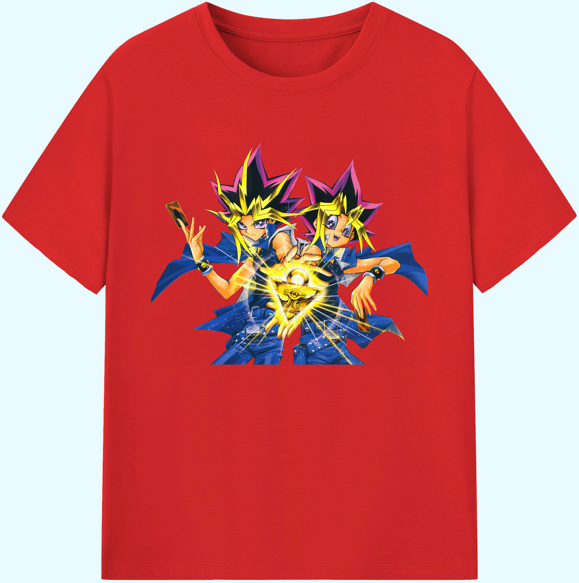 （画像用） 遊☆戯☆王 Yu-Gi-Oh! 綿100％ メンズ半袖Tシャツ｜肌触りやわらか＆通気性