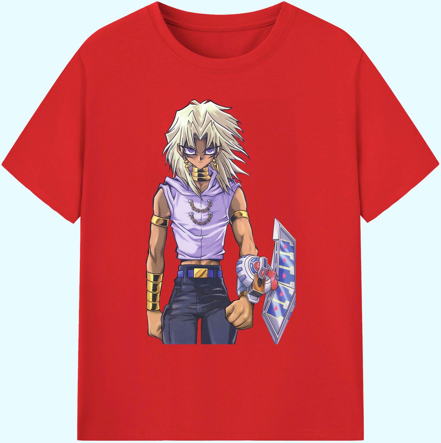 （画像用） 遊☆戯☆王 Yu-Gi-Oh! 綿100％ メンズ半袖Tシャツ｜肌触りやわらか＆通気性