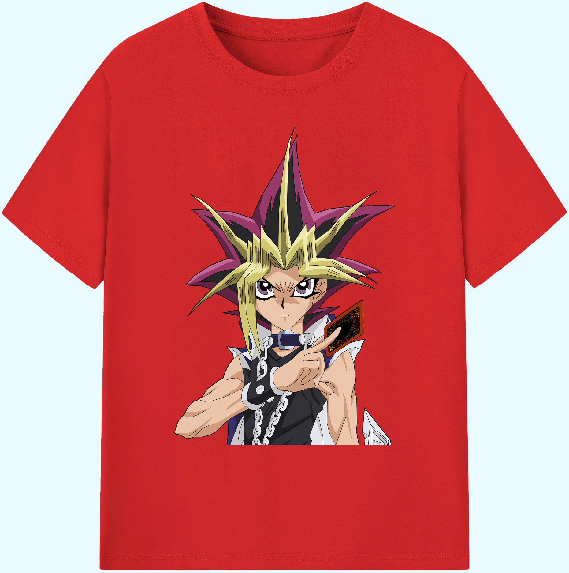 （画像用） 遊☆戯☆王 Yu-Gi-Oh! 綿100％ メンズ半袖Tシャツ｜肌触りやわらか＆通気性
