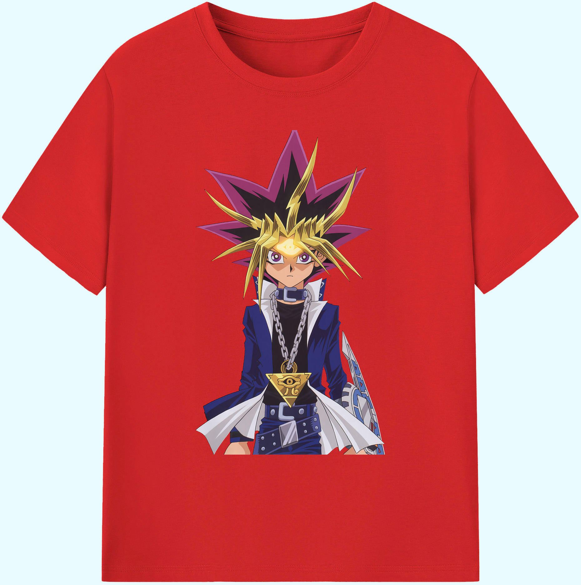 （画像用） 遊☆戯☆王 Yu-Gi-Oh! 綿100％ メンズ半袖Tシャツ｜肌触りやわらか＆通気性