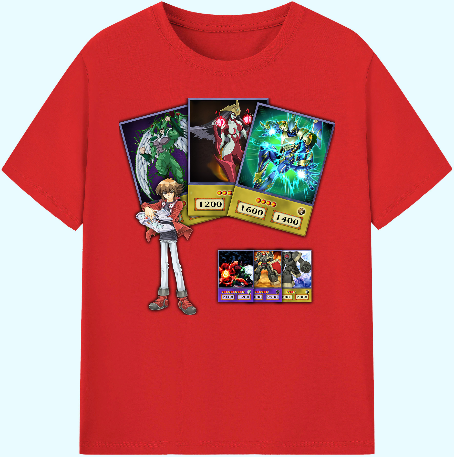（画像用） 遊☆戯☆王 Yu-Gi-Oh! 綿100％ メンズ半袖Tシャツ｜肌触りやわらか＆通気性