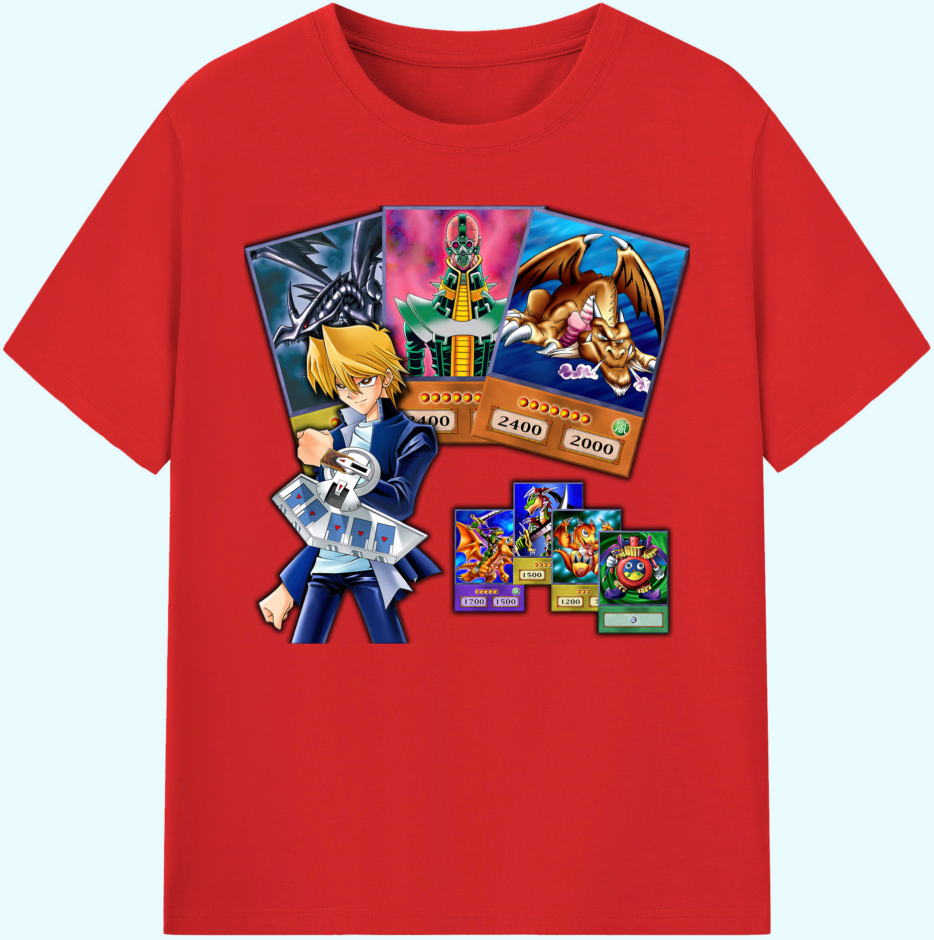 （画像用） 遊☆戯☆王 Yu-Gi-Oh! 綿100％ メンズ半袖Tシャツ｜肌触りやわらか＆通気性