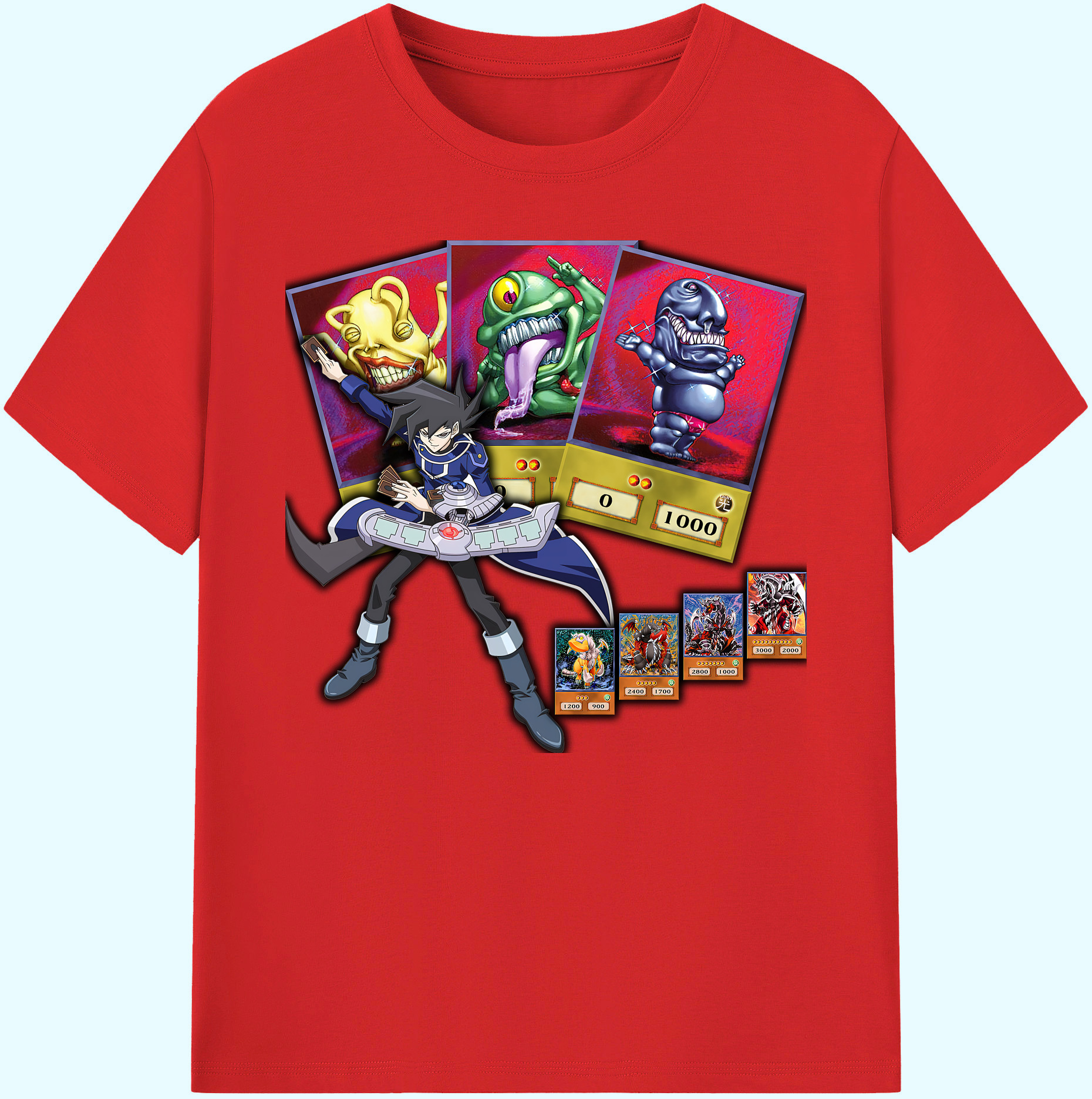 （画像用） 遊☆戯☆王 Yu-Gi-Oh! 綿100％ メンズ半袖Tシャツ｜肌触りやわらか＆通気性