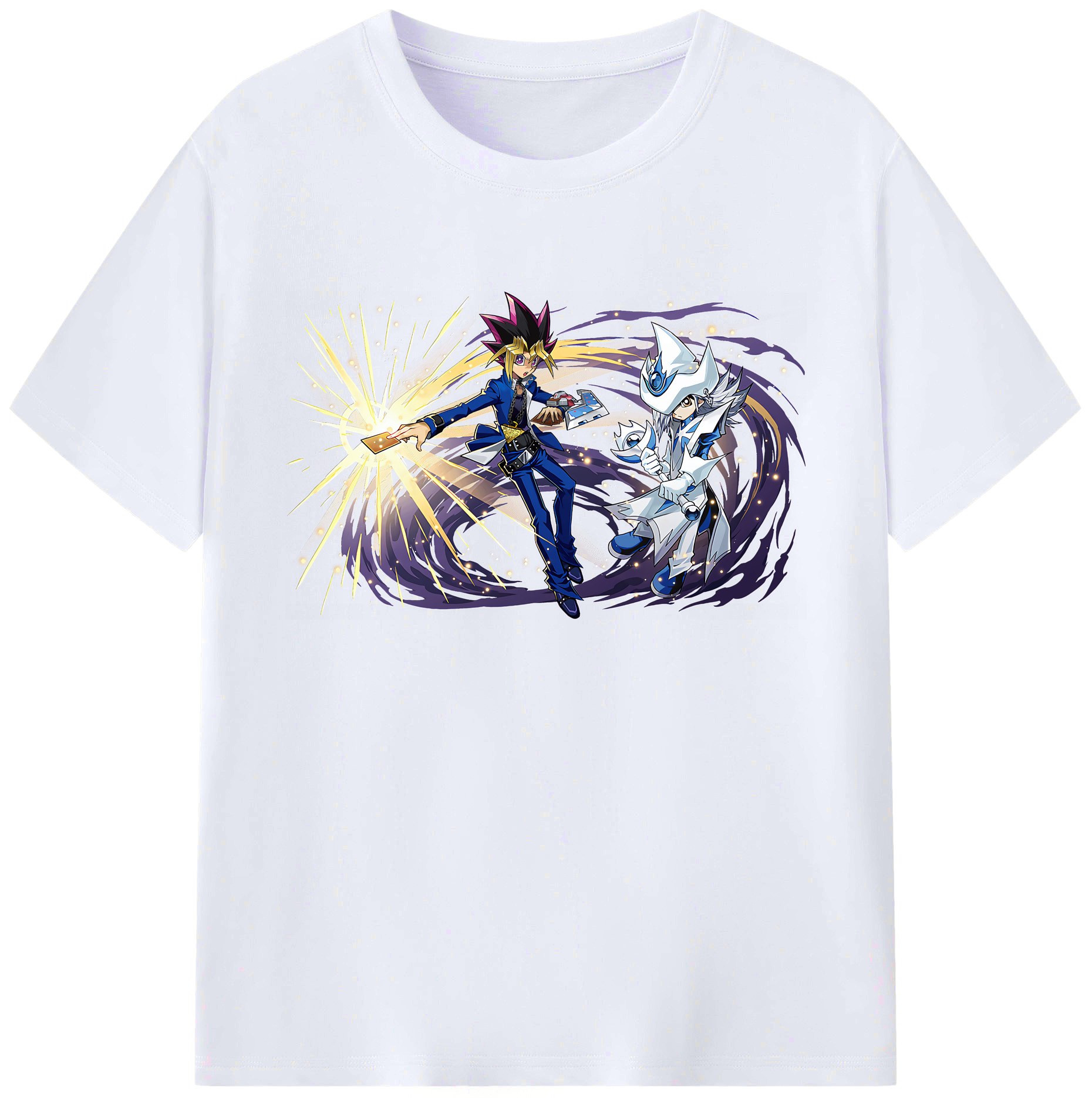 （画像用） 遊☆戯☆王 Yu-Gi-Oh! 綿100％ メンズ半袖Tシャツ｜肌触りやわらか＆通気性
