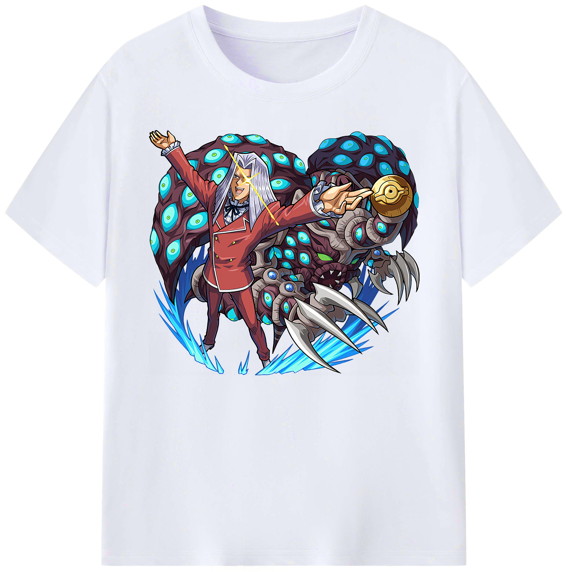 （画像用） 遊☆戯☆王 Yu-Gi-Oh! 綿100％ メンズ半袖Tシャツ｜肌触りやわらか＆通気性