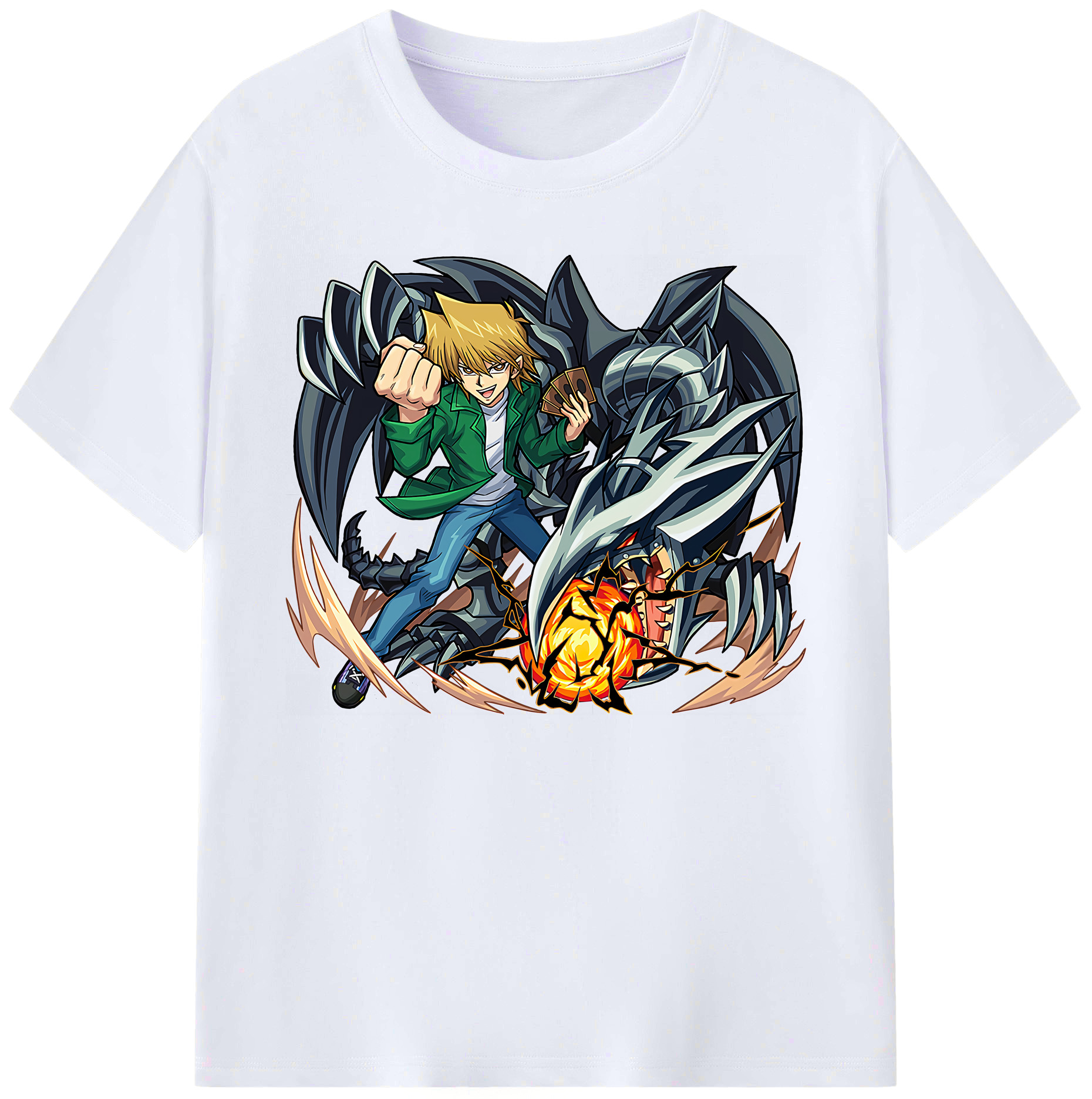 （画像用） 遊☆戯☆王 Yu-Gi-Oh! 綿100％ メンズ半袖Tシャツ｜肌触りやわらか＆通気性