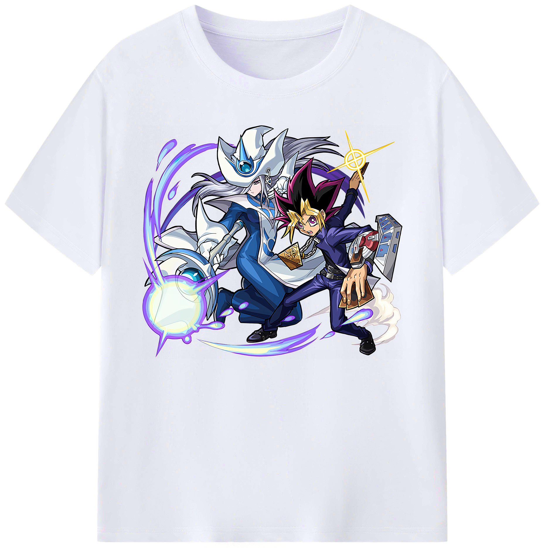 （画像用） 遊☆戯☆王 Yu-Gi-Oh! 綿100％ メンズ半袖Tシャツ｜肌触りやわらか＆通気性