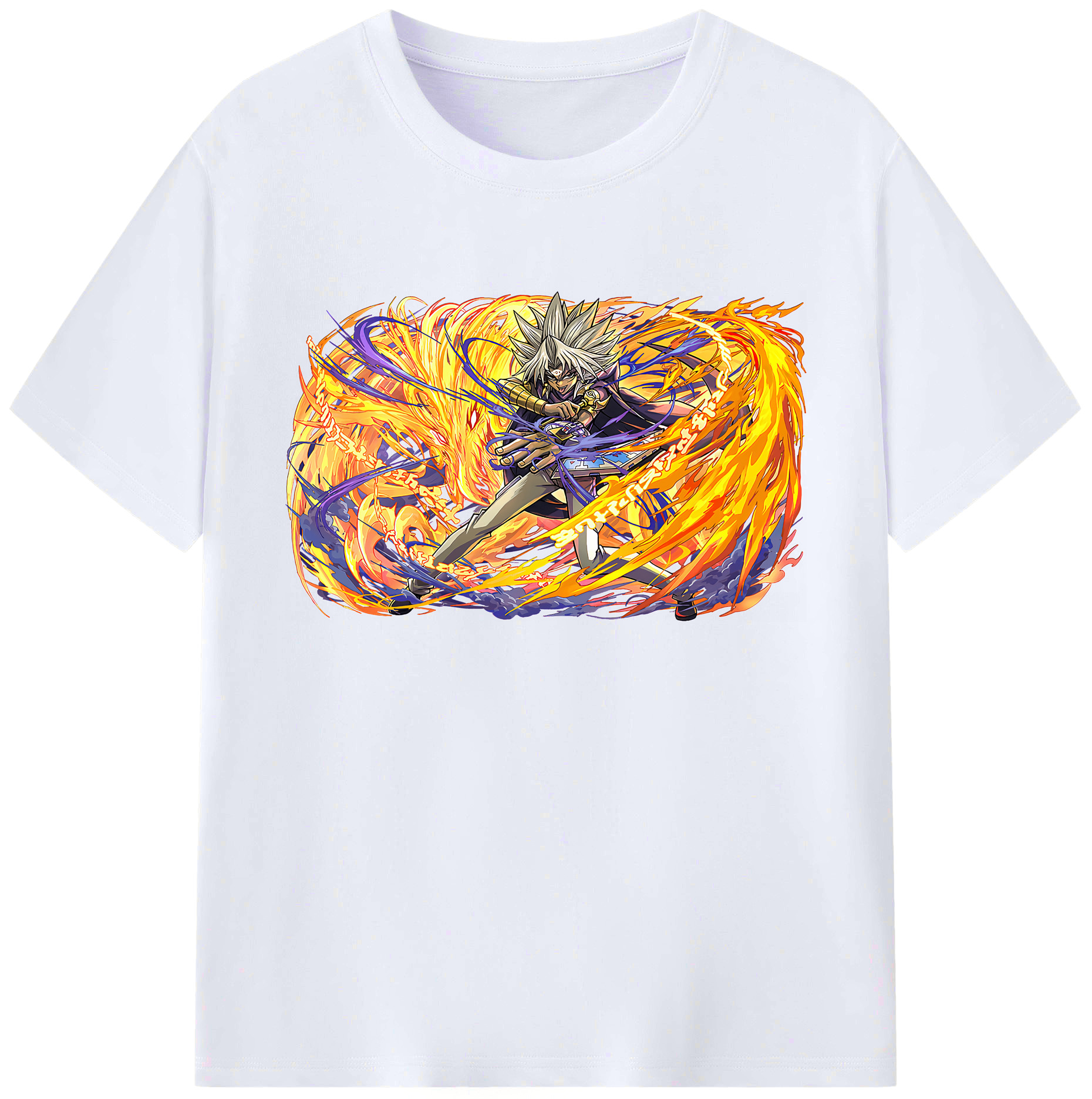 （画像用） 遊☆戯☆王 Yu-Gi-Oh! 綿100％ メンズ半袖Tシャツ｜肌触りやわらか＆通気性