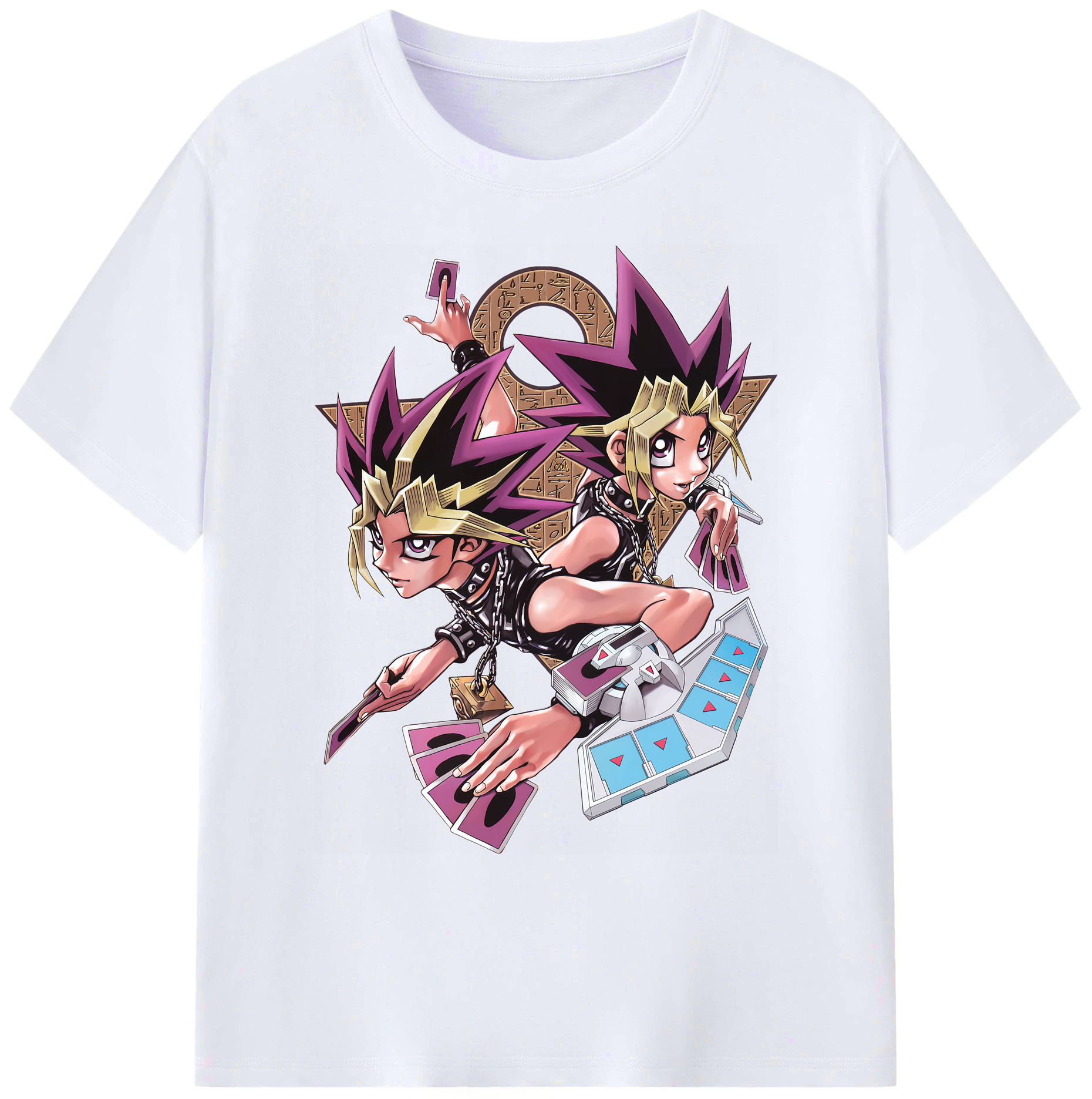 （画像用） 遊☆戯☆王 Yu-Gi-Oh! 綿100％ メンズ半袖Tシャツ｜肌触りやわらか＆通気性
