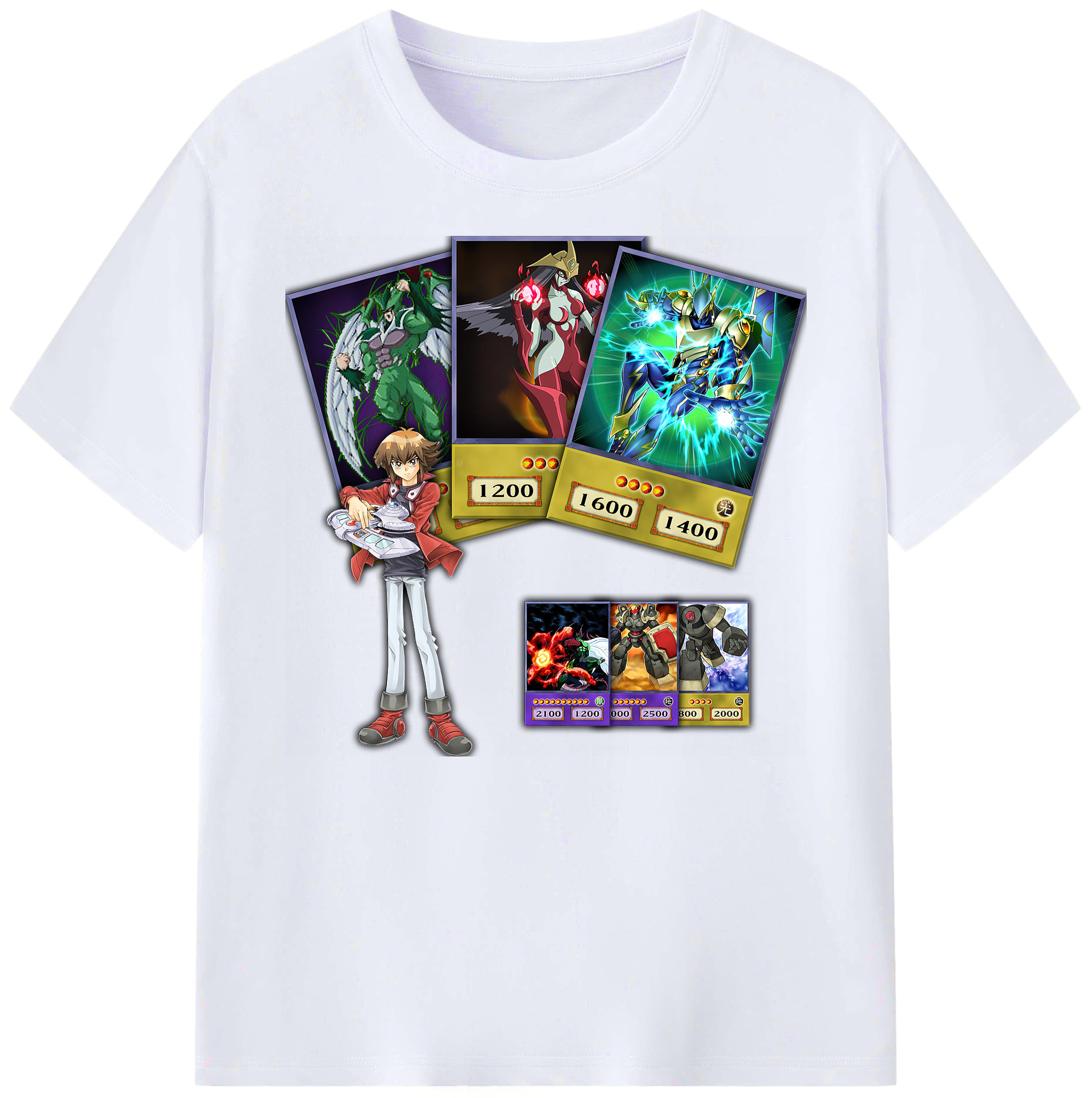 （画像用） 遊☆戯☆王 Yu-Gi-Oh! 綿100％ メンズ半袖Tシャツ｜肌触りやわらか＆通気性