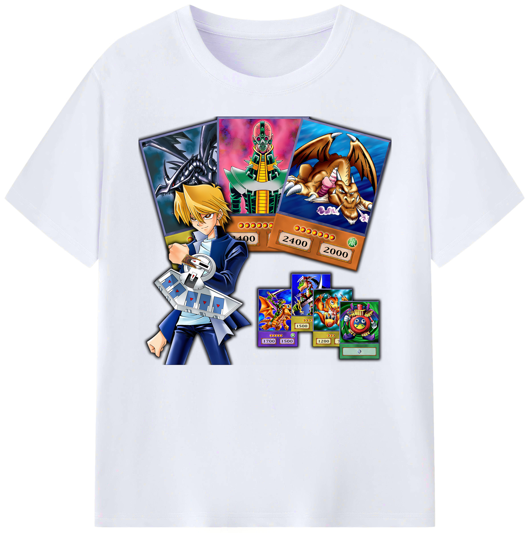 （画像用） 遊☆戯☆王 Yu-Gi-Oh! 綿100％ メンズ半袖Tシャツ｜肌触りやわらか＆通気性