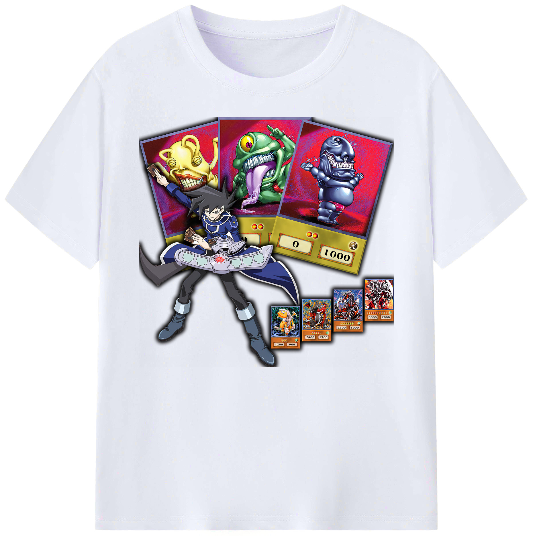 （画像用） 遊☆戯☆王 Yu-Gi-Oh! 綿100％ メンズ半袖Tシャツ｜肌触りやわらか＆通気性