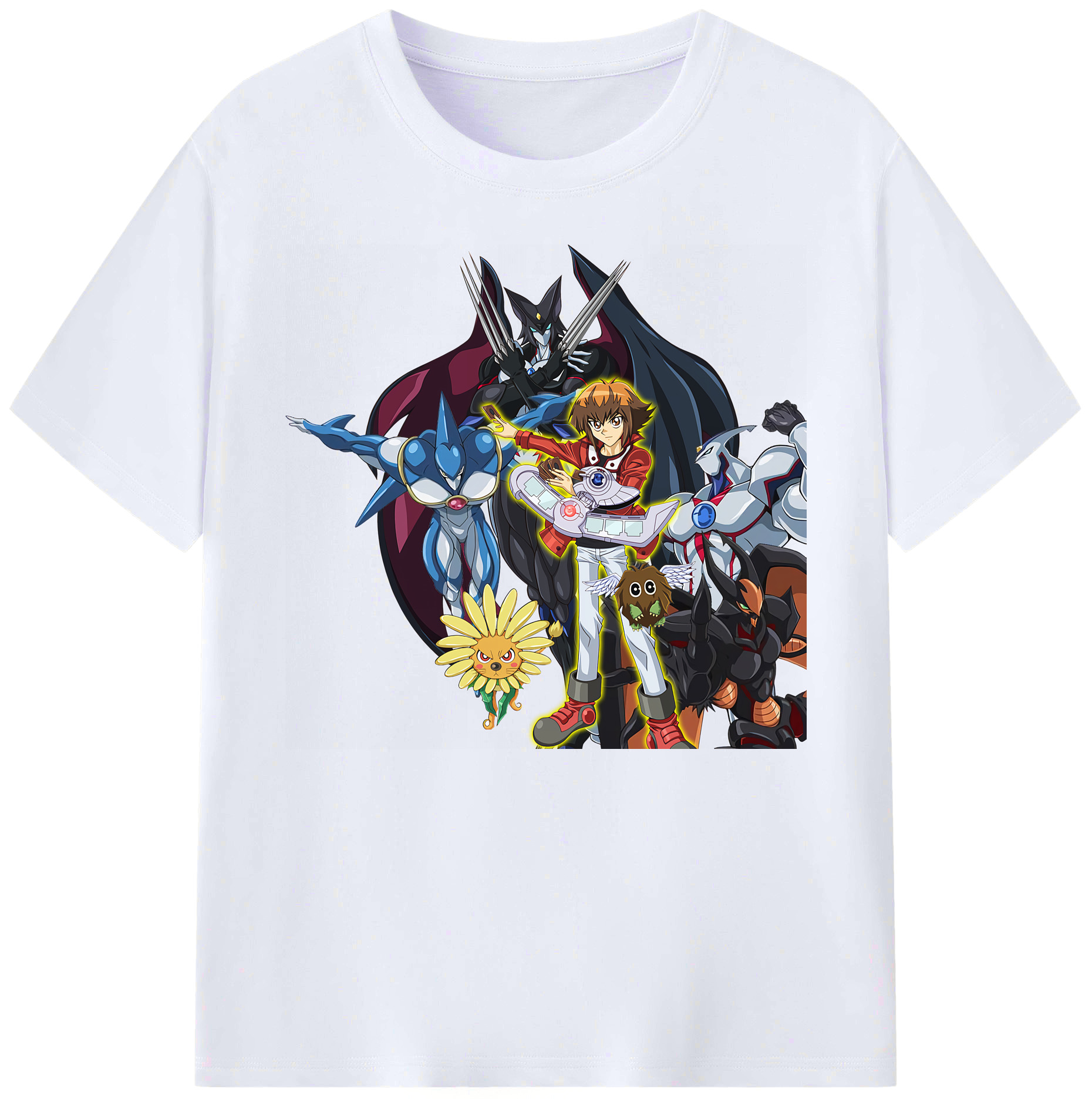 （画像用） 遊☆戯☆王 Yu-Gi-Oh! 綿100％ メンズ半袖Tシャツ｜肌触りやわらか＆通気性