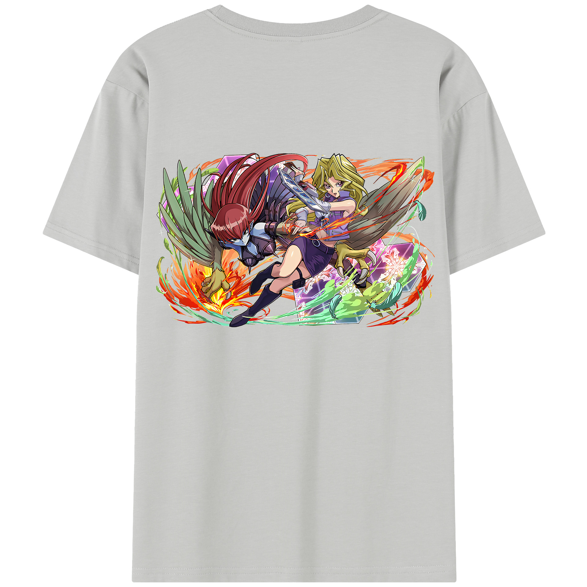 （画像用） 遊☆戯☆王 Yu-Gi-Oh! レディース半袖Tシャツ(バックプリント)
