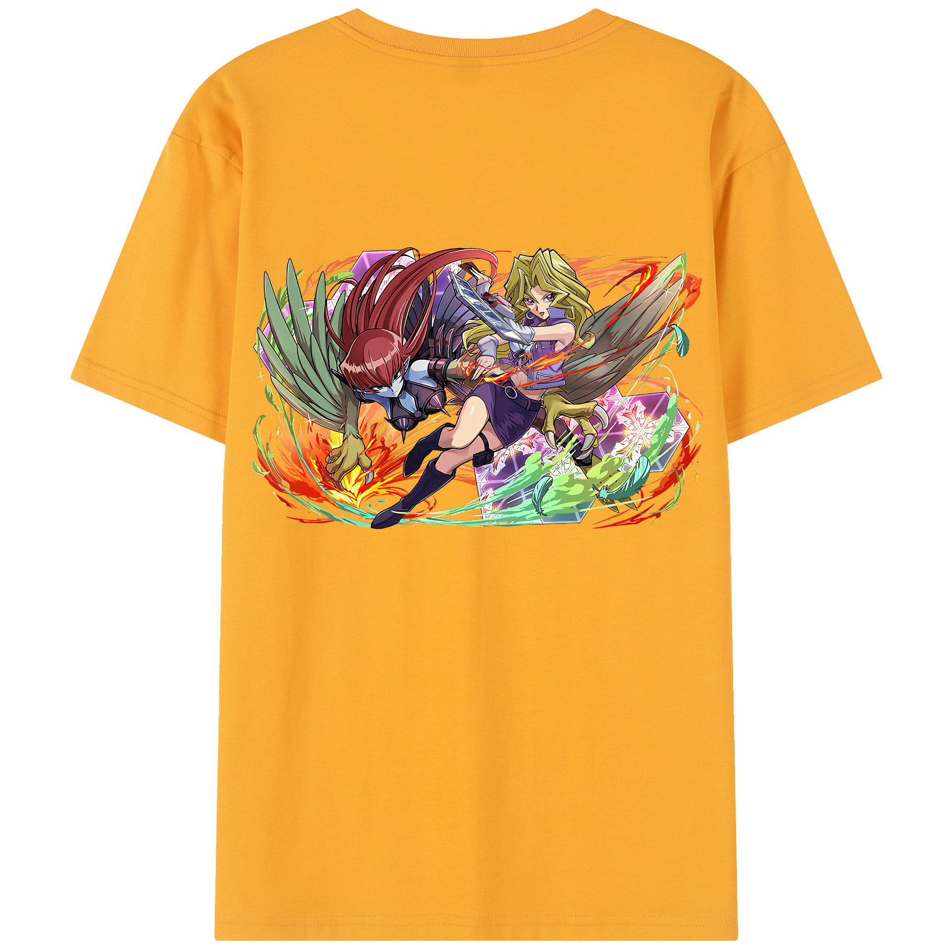 （画像用） 遊☆戯☆王 Yu-Gi-Oh! レディース半袖Tシャツ(バックプリント)