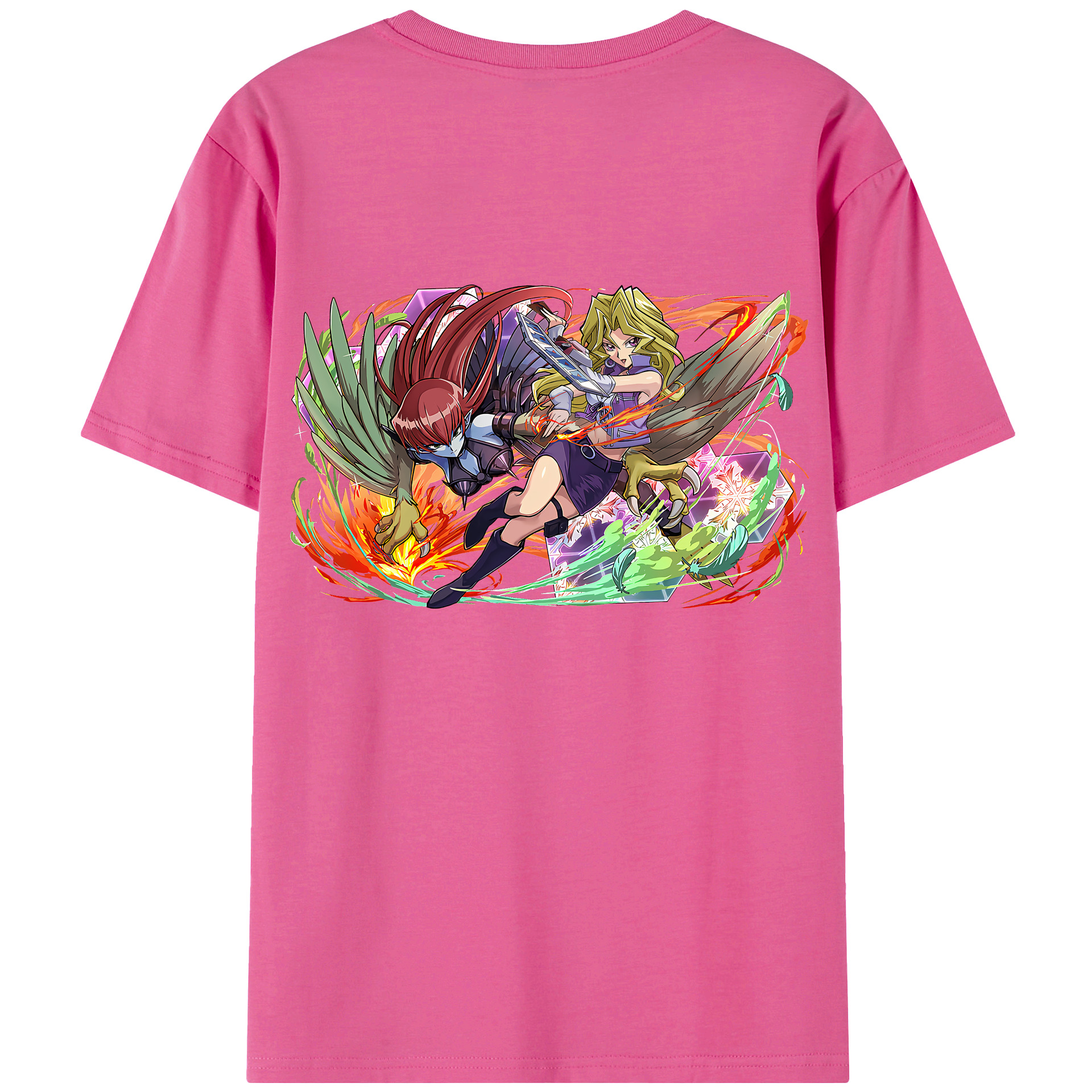 （画像用） 遊☆戯☆王 Yu-Gi-Oh! レディース半袖Tシャツ(バックプリント)