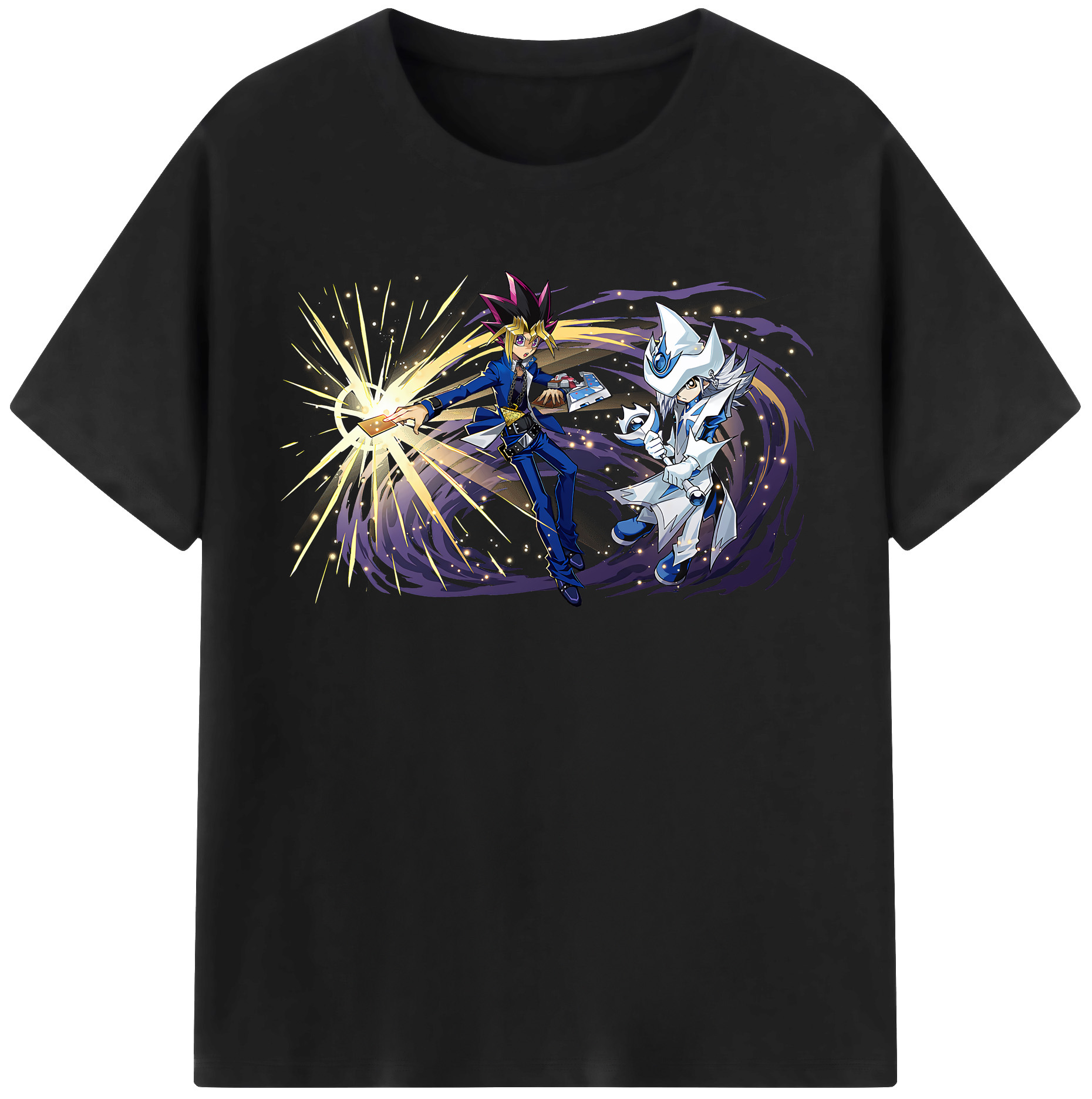 （画像用） 遊☆戯☆王 Yu-Gi-Oh! レディースカジュアルプリントTシャツ（綿100％）