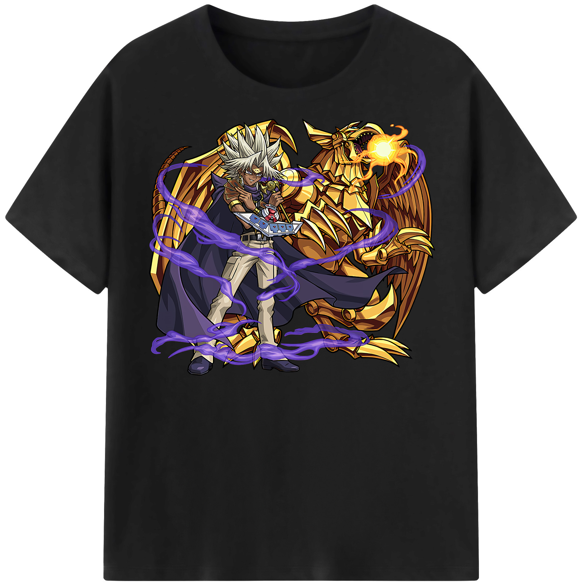 （画像用） 遊☆戯☆王 Yu-Gi-Oh! レディースカジュアルプリントTシャツ（綿100％）