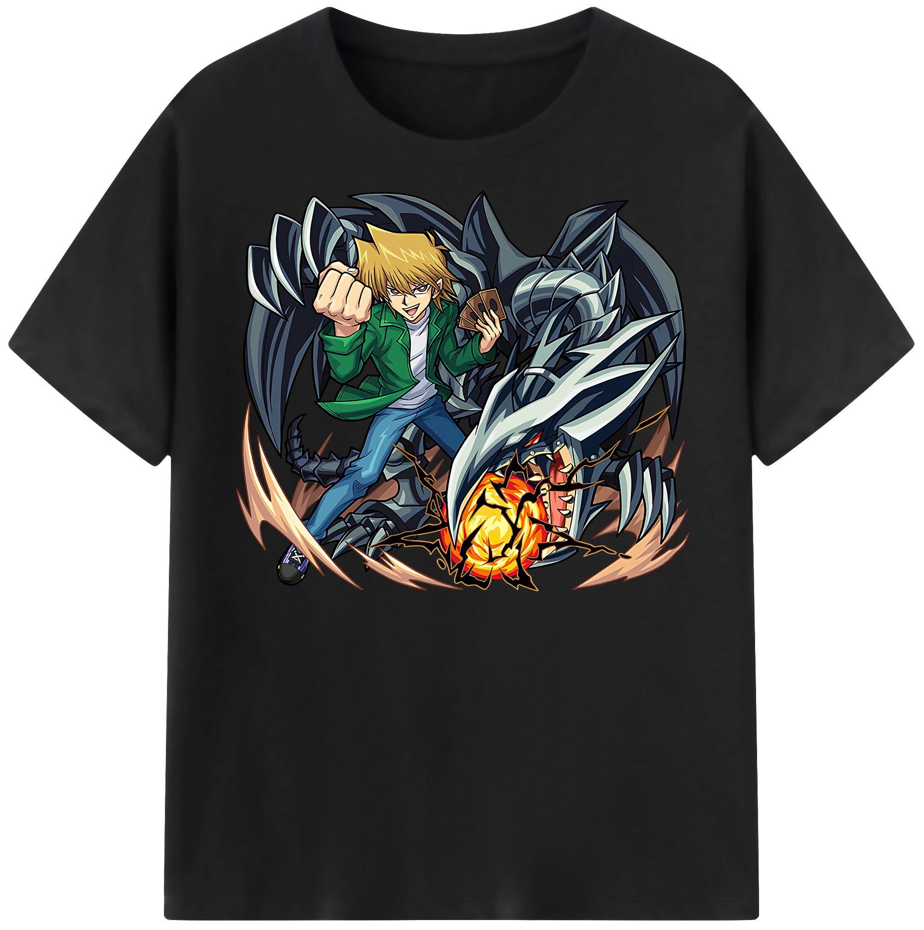 （画像用） 遊☆戯☆王 Yu-Gi-Oh! レディースカジュアルプリントTシャツ（綿100％）