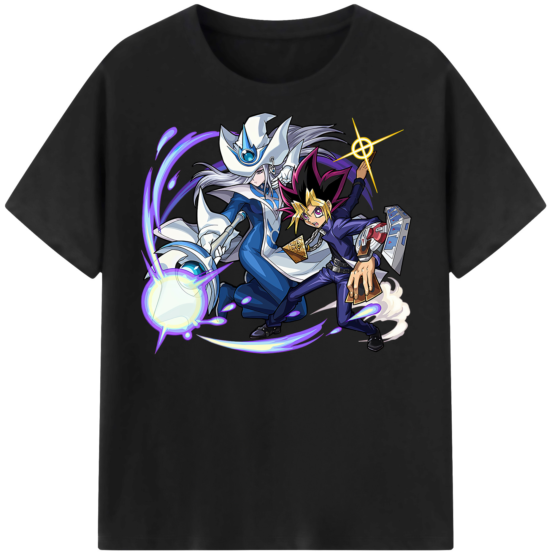 （画像用） 遊☆戯☆王 Yu-Gi-Oh! レディースカジュアルプリントTシャツ（綿100％）