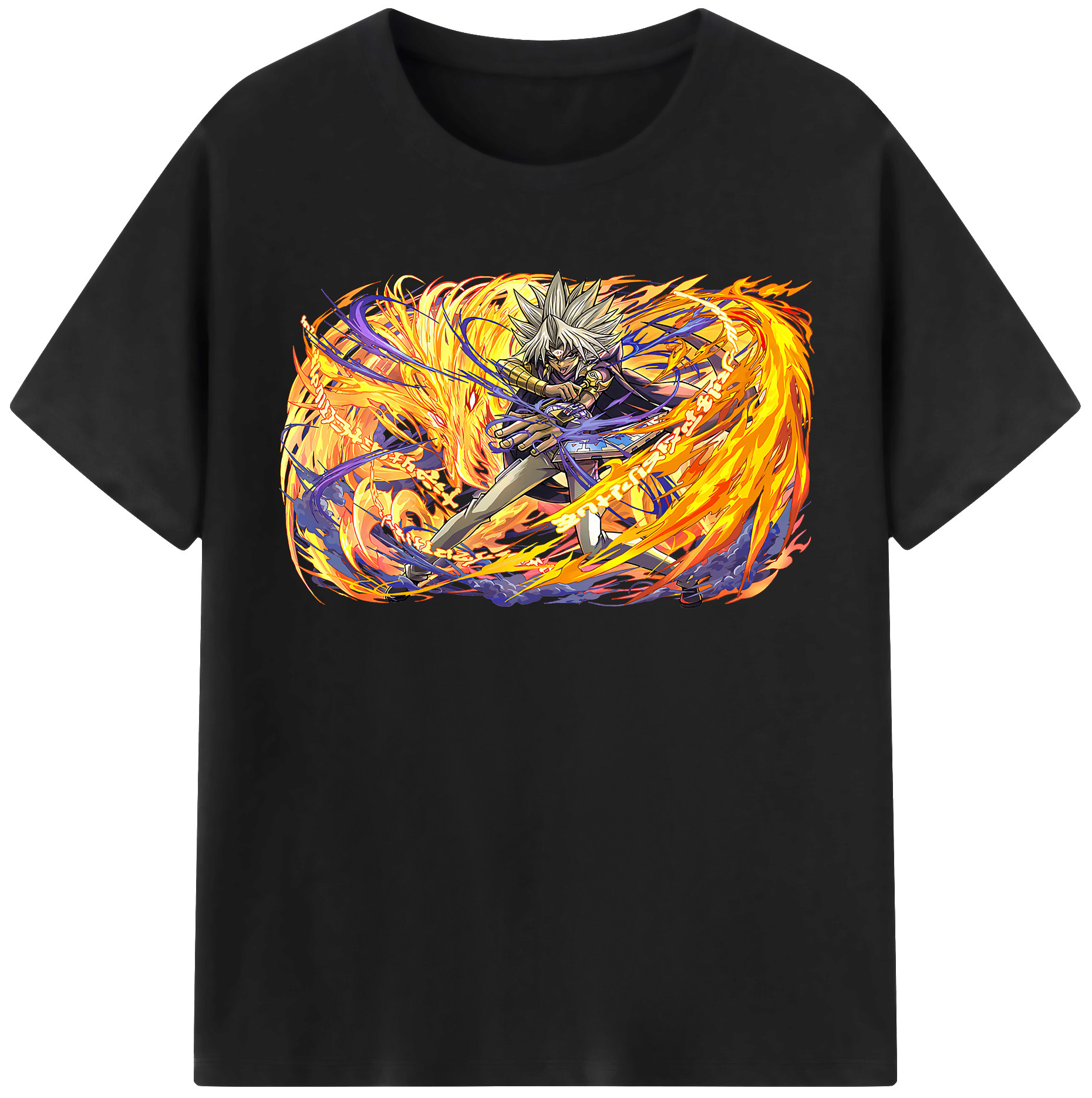 （画像用） 遊☆戯☆王 Yu-Gi-Oh! レディースカジュアルプリントTシャツ（綿100％）