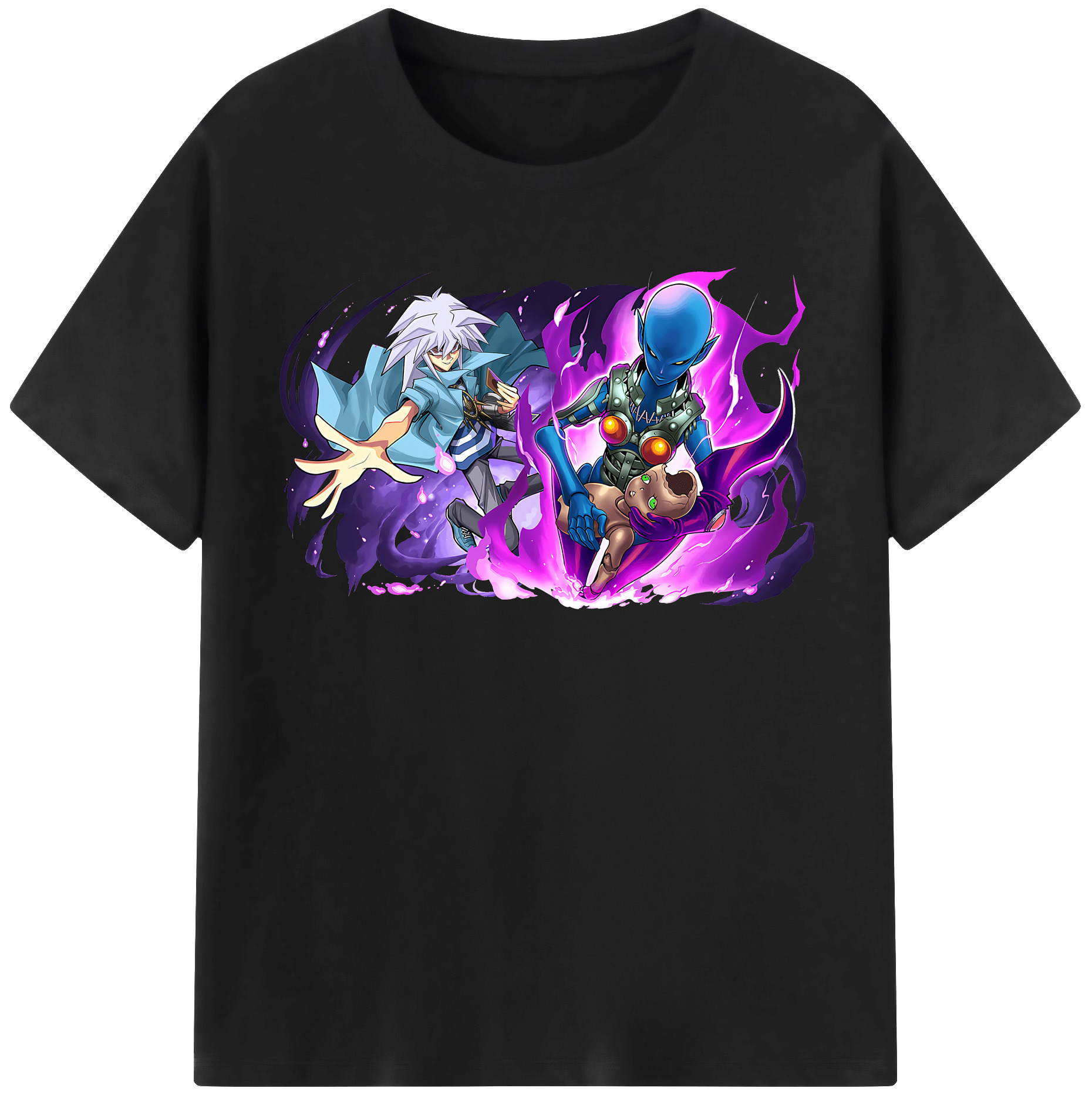 （画像用） 遊☆戯☆王 Yu-Gi-Oh! レディースカジュアルプリントTシャツ（綿100％）