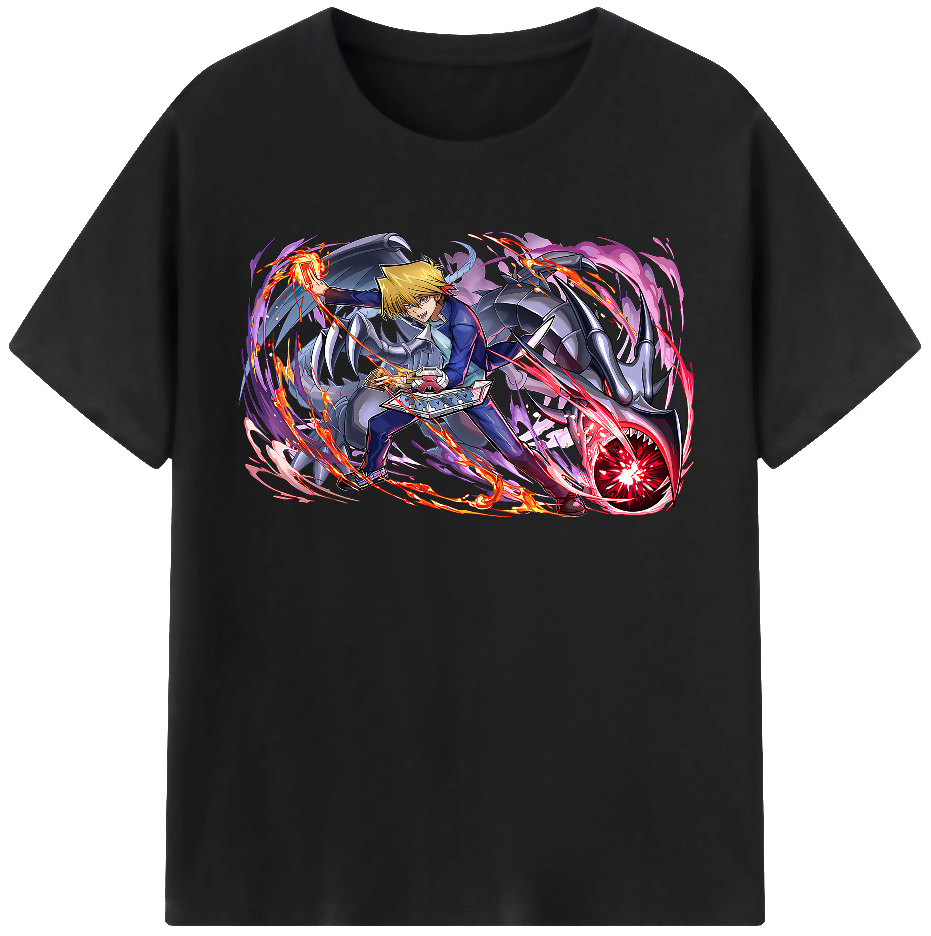 （画像用） 遊☆戯☆王 Yu-Gi-Oh! レディースカジュアルプリントTシャツ（綿100％）