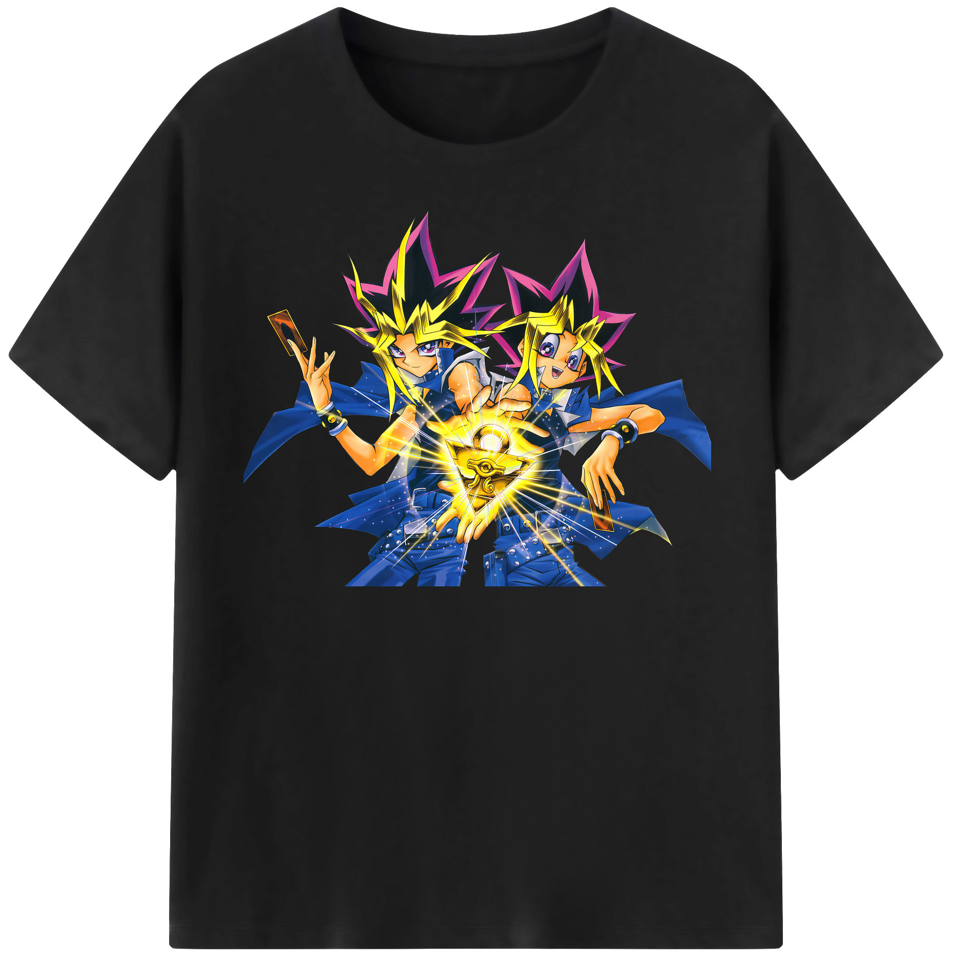 （画像用） 遊☆戯☆王 Yu-Gi-Oh! レディースカジュアルプリントTシャツ（綿100％）