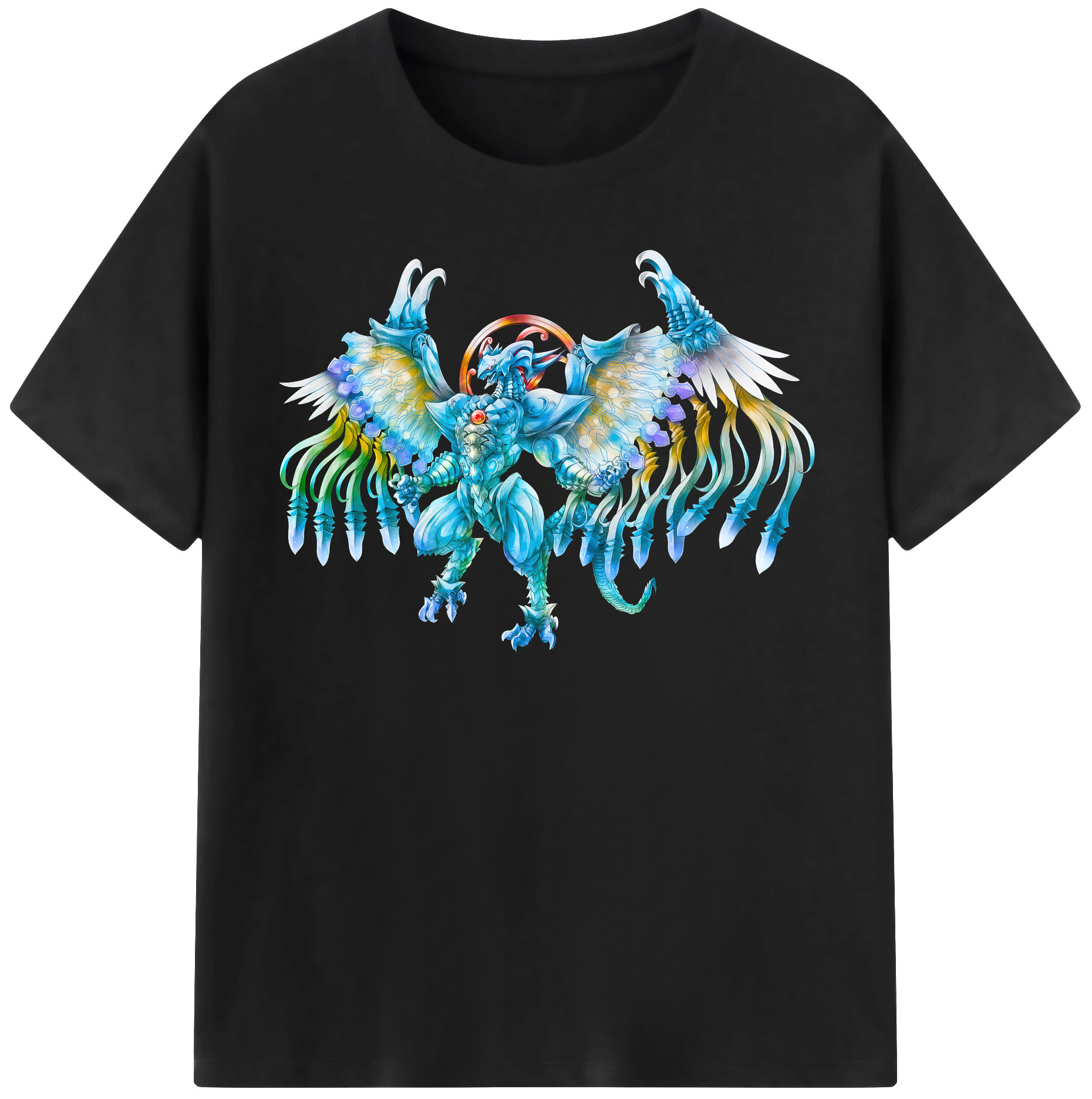 （画像用） 遊☆戯☆王 Yu-Gi-Oh! レディースカジュアルプリントTシャツ（綿100％）