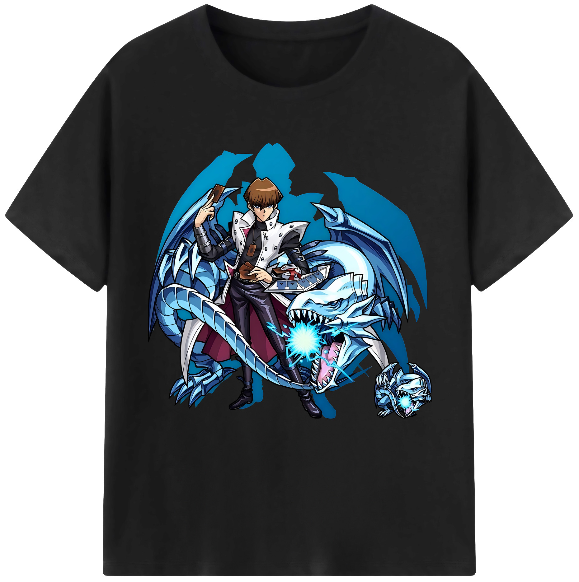 （画像用） 遊☆戯☆王 Yu-Gi-Oh! レディースカジュアルプリントTシャツ（綿100％）